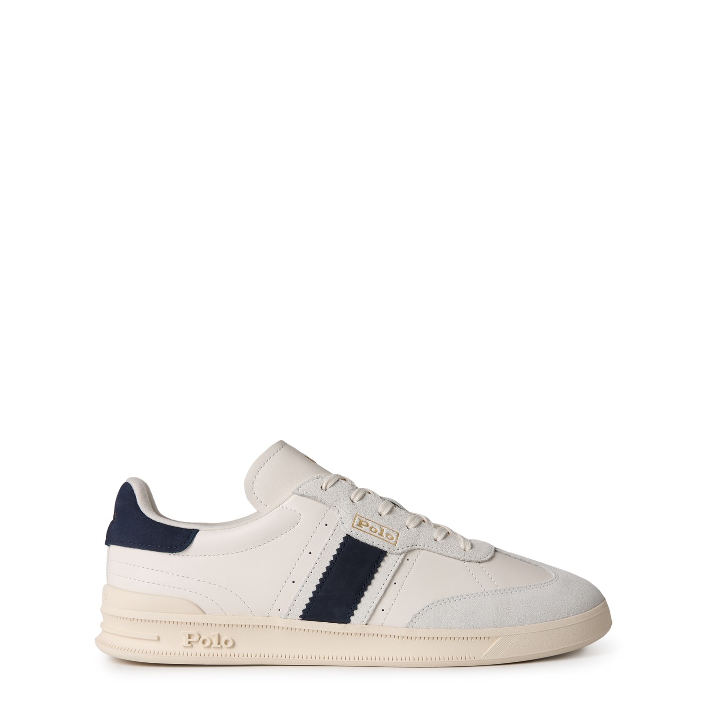 Polo Ralph Lauren | Heritage Aera Low Trainers | Men | Bianco/Navy |  Flannels Fashion Ireland