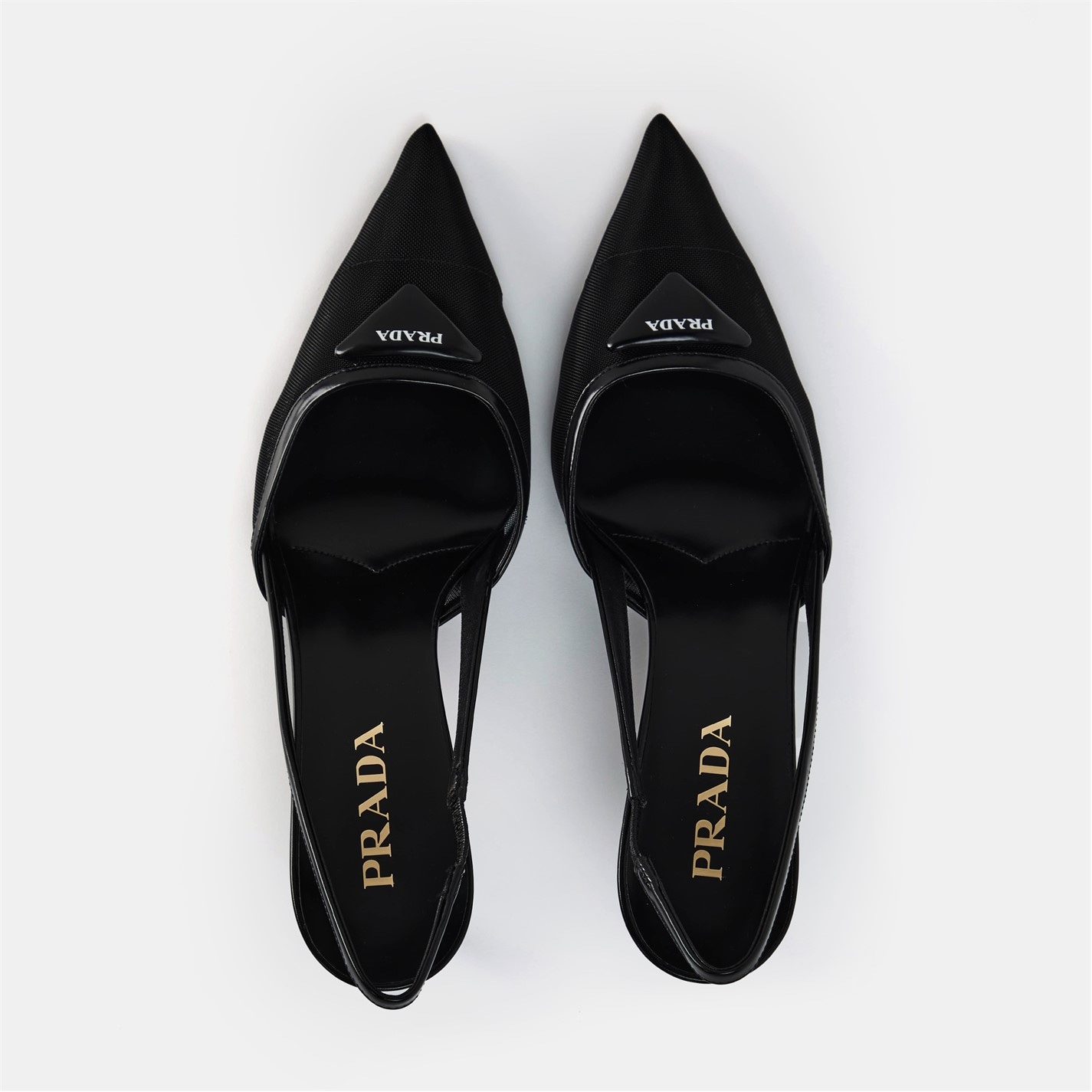 靴 Archive PRADA mesh mules black PRADA | Mesh Slingbacks | Women | Slingbacks | Flannels Fashion