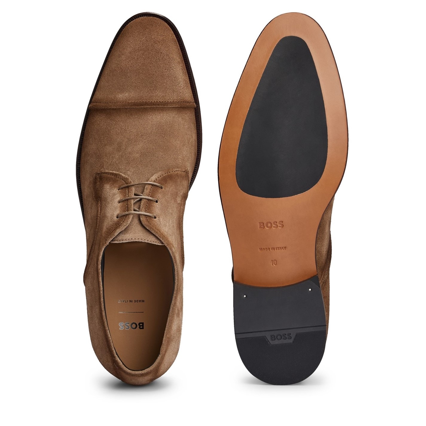 Boss | Men's Derby Shoes | Men | Medium Beige | Flannels