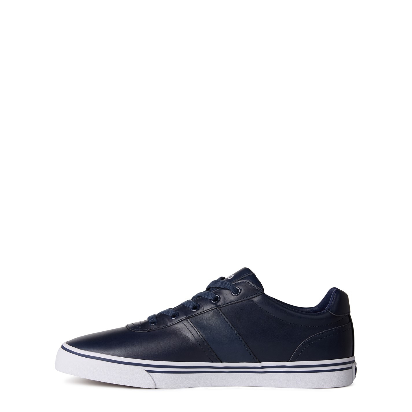 polo ralph lauren hanford leather trainers in black