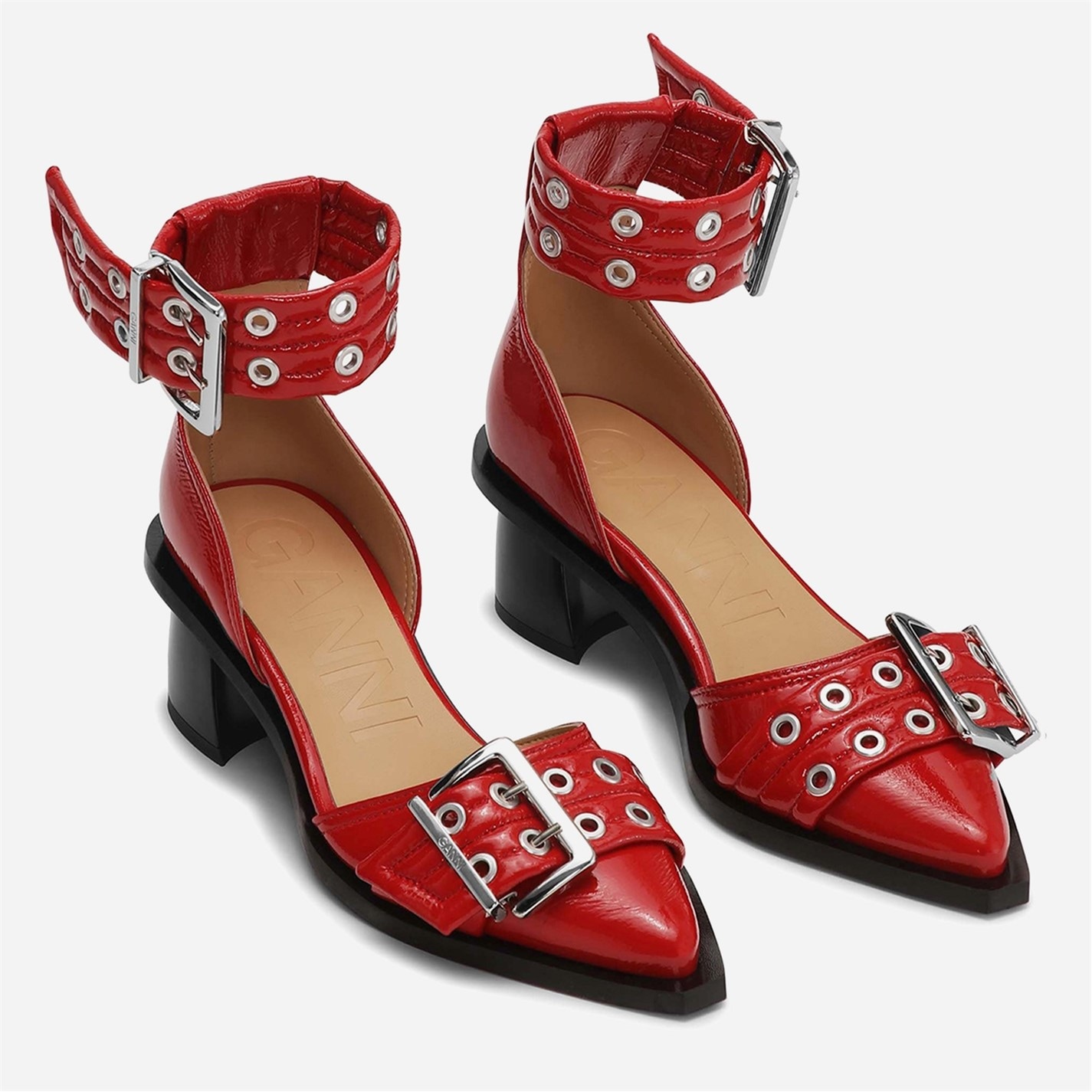 GANNI - Woman - Red - Flat