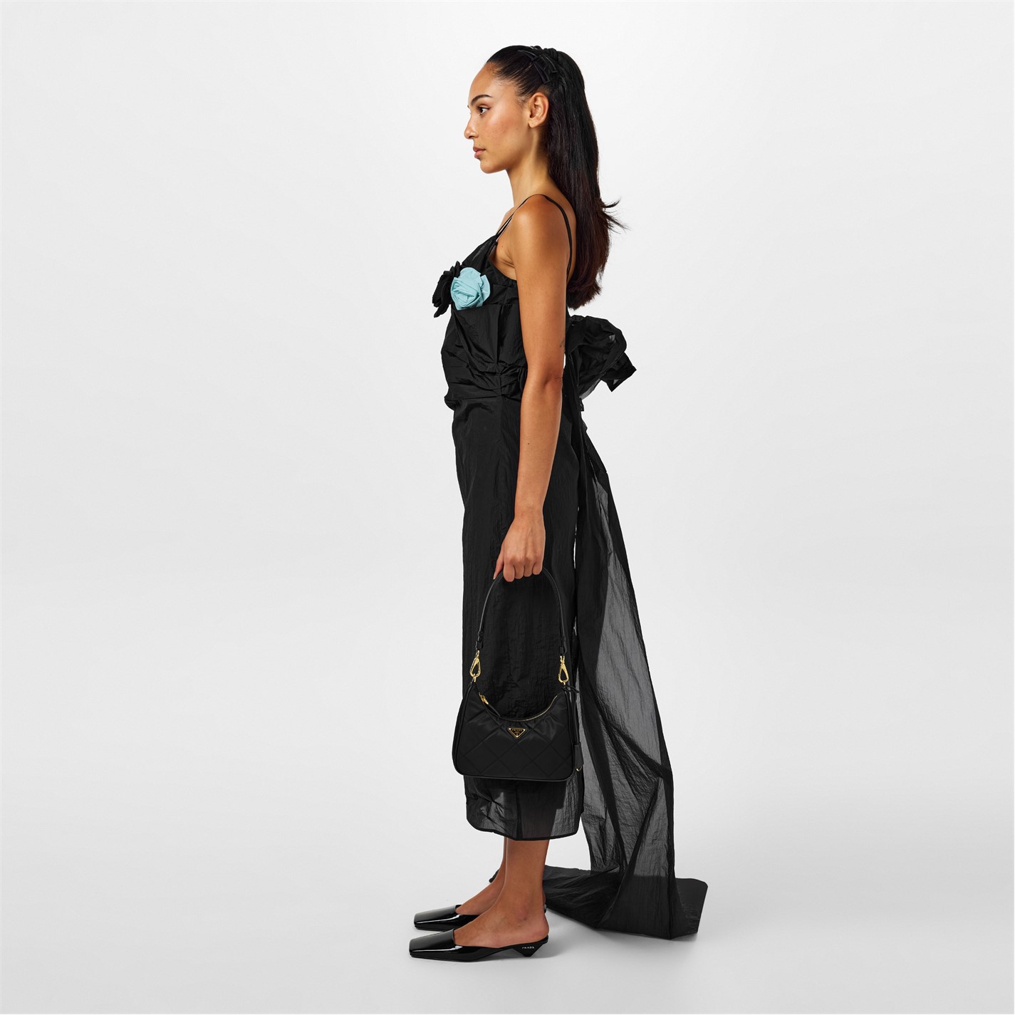 PRADA | Patent Leather Mule | Women | Heeled Mules | Flannels