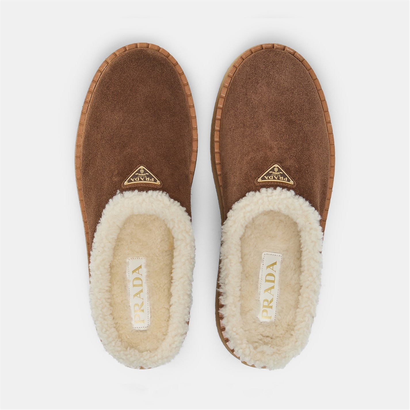 PRADA | Suede Mules | Women | Cacao/Shrling | Flannels Fashion Ireland