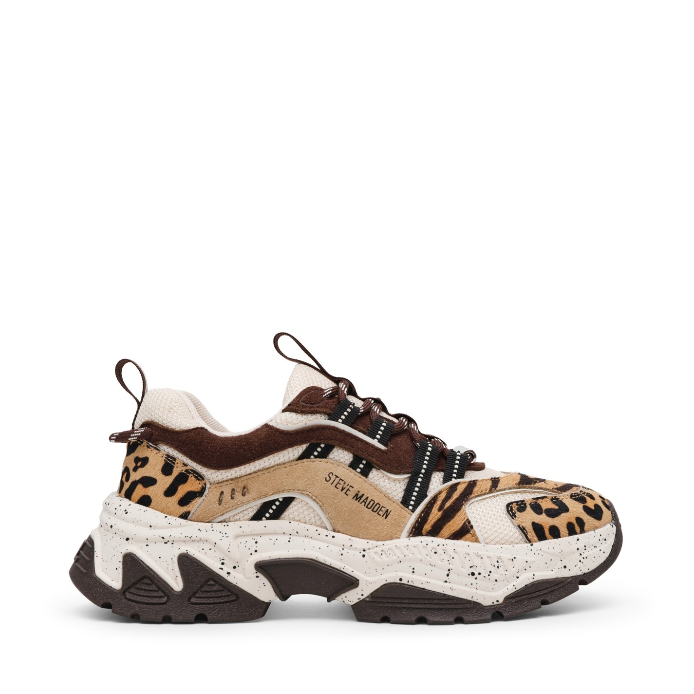 Chaussures à Talons Steve Madden Léopard - Taille 41 (US 10), Bout Ouvert, Cuir, Occasion Peu Portée
