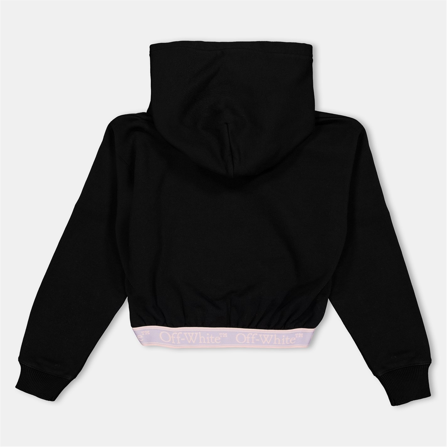 Off-White Kids Off Stamp Plain Hoodie in Black