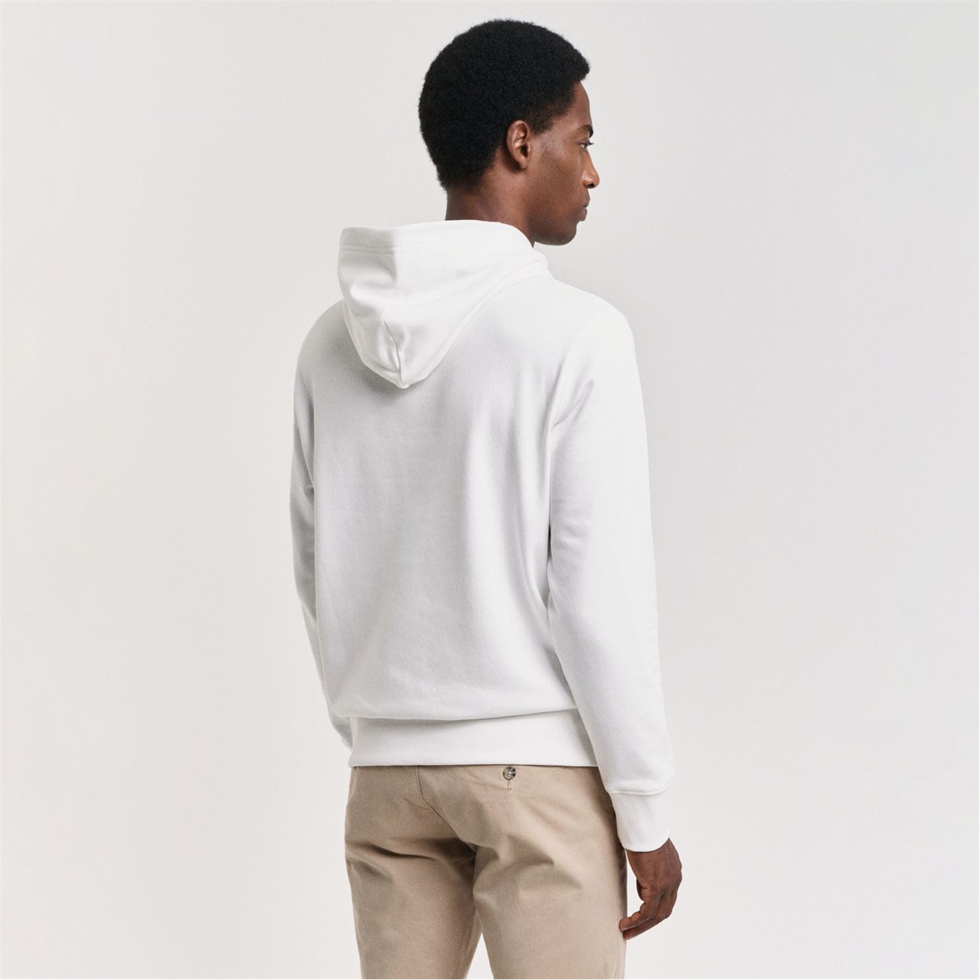 U.S. Grand White Cotton Men's Hoodie