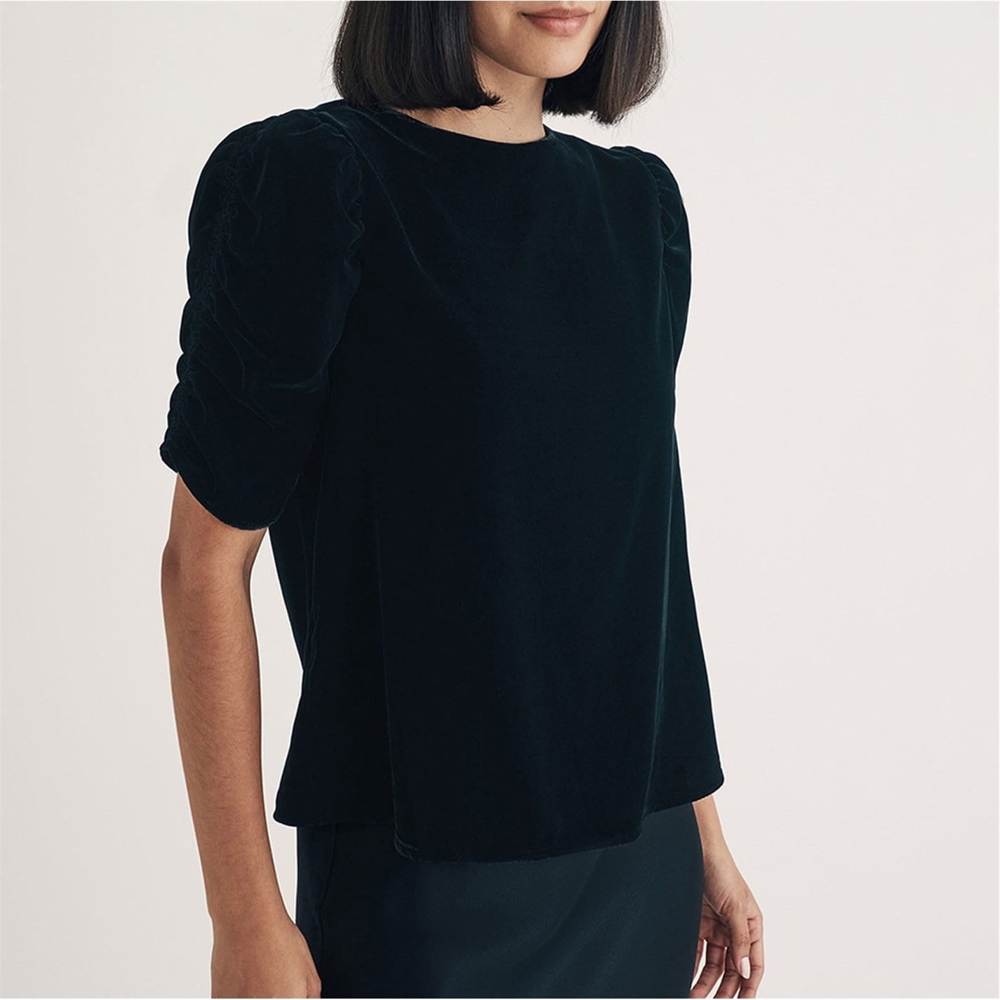 Eugenia's Gathered Knot Cap   Sleeve Top (Shipped on 29/5/2026)