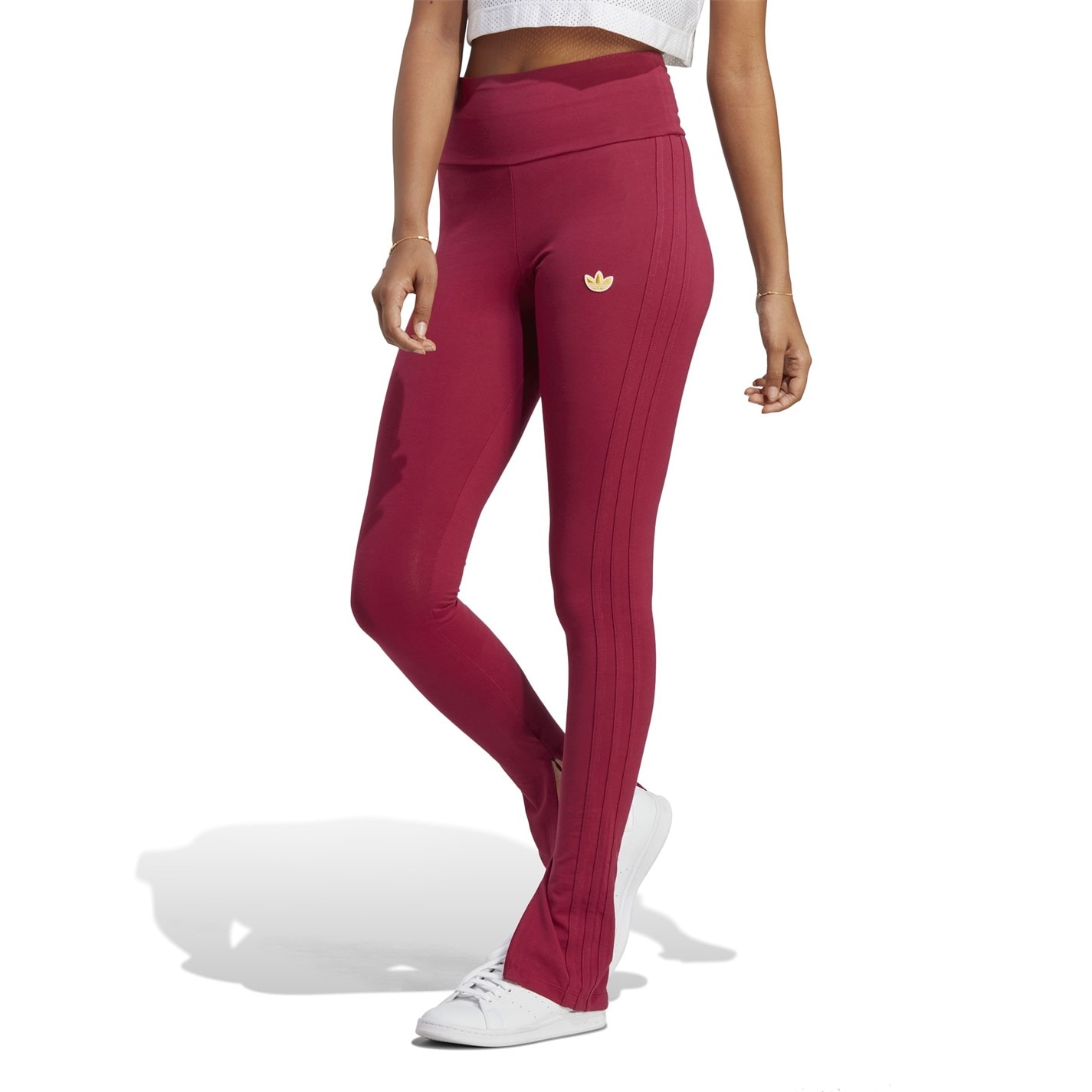 adidas leggings maroon