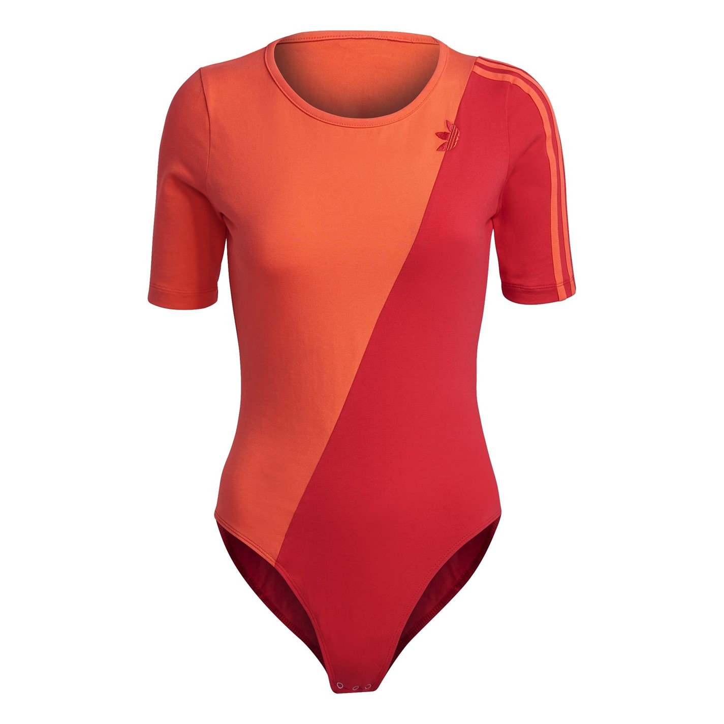 ADIDAS ORIGINALS Adicolour Sliced Trefoil Bodysuit Women Orange Flannels Fashion Ireland