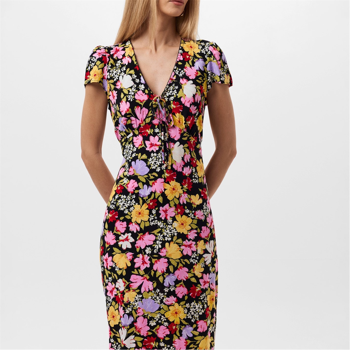 knee length dresses for ladies Billie Floral Midi Dress (1 SMALL LEFT) main image 0