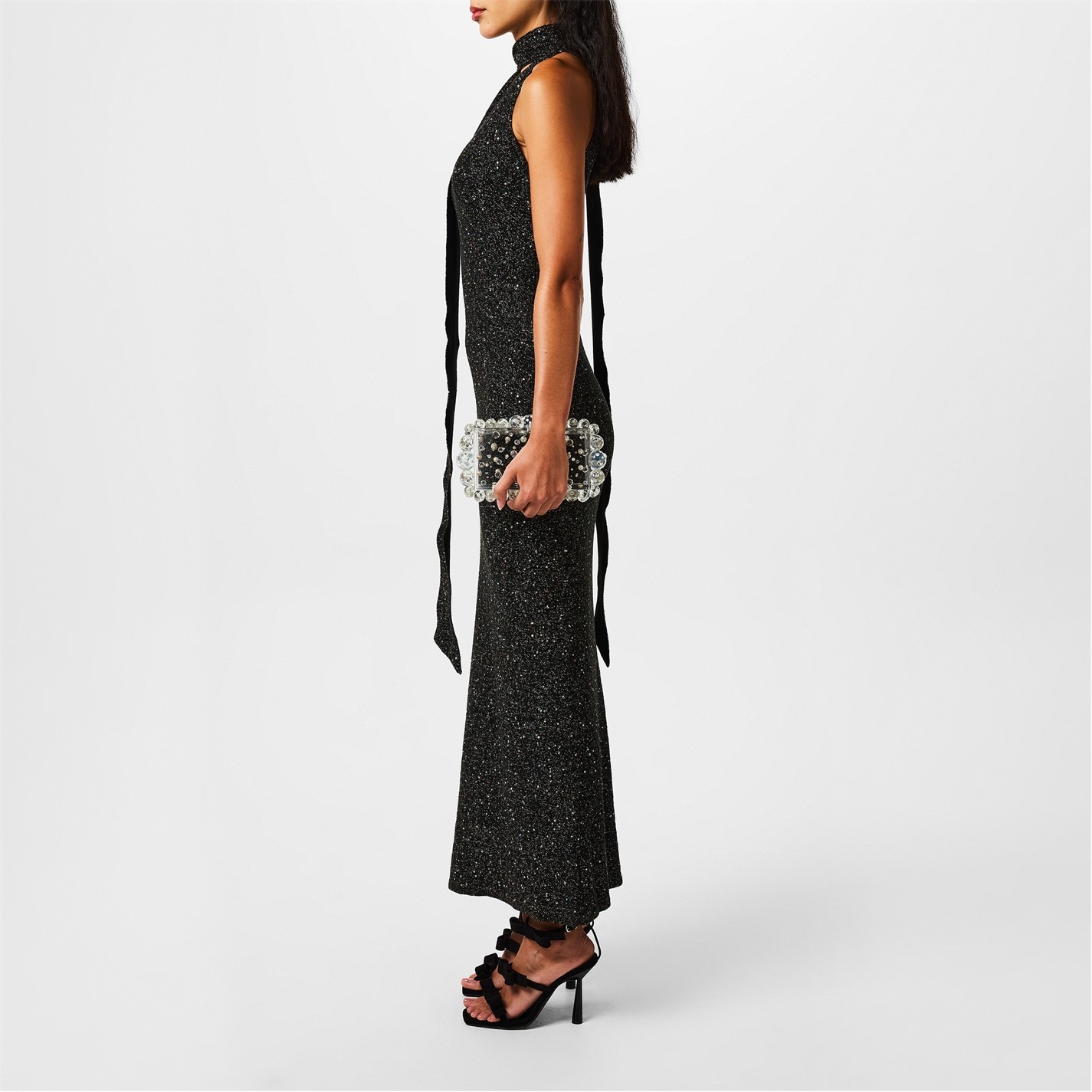 ASTA RESORT | Jennifer Dress | Women | Charcoal Sequin | Flannels Fashion Ireland ASTA RESORT | Jennifer Dress | Women | Charcoal Sequin | Flannels Fashion Ireland