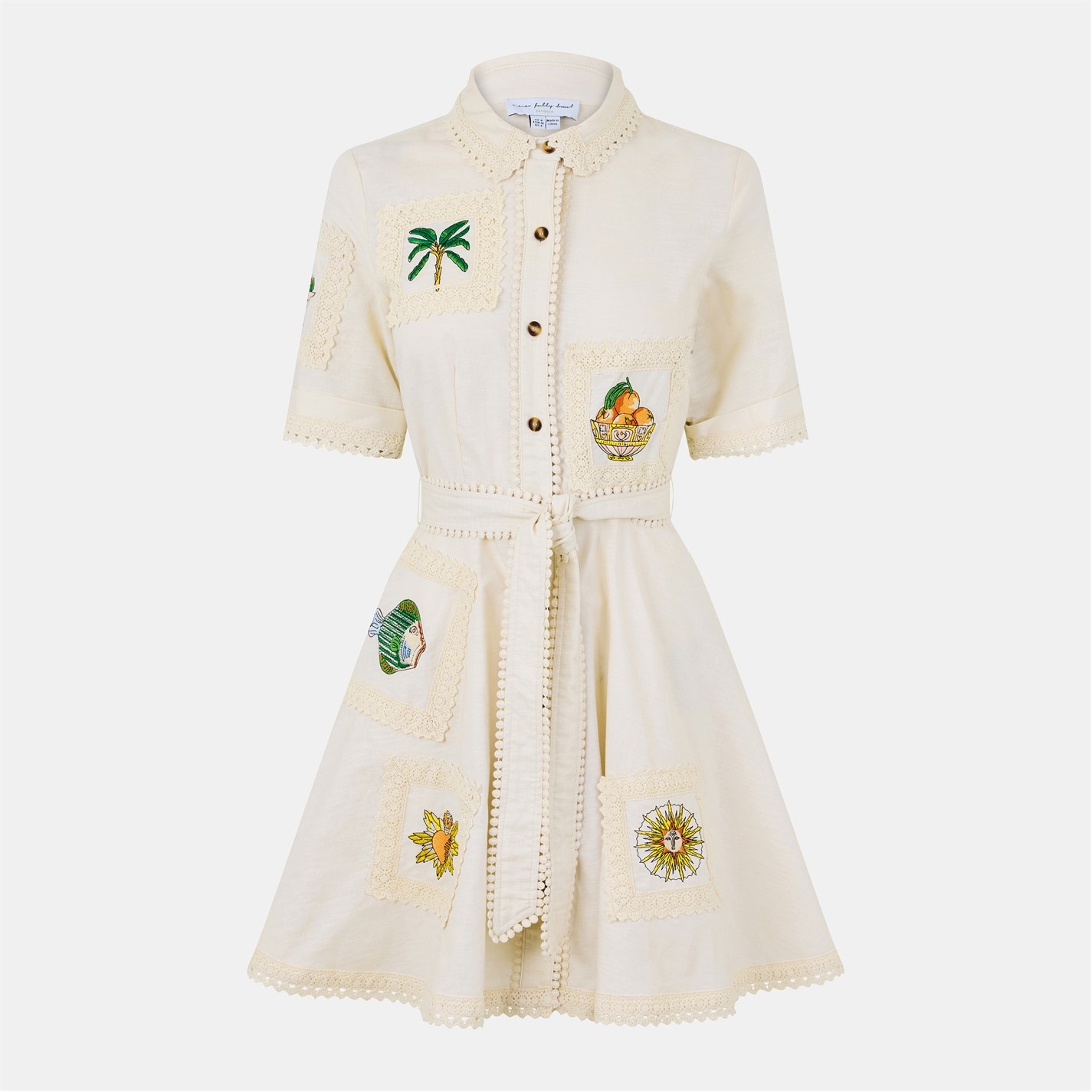 sachin and babi light blue dress Never Fully Dressed Cream Dolce Vita T-Shirt Dress