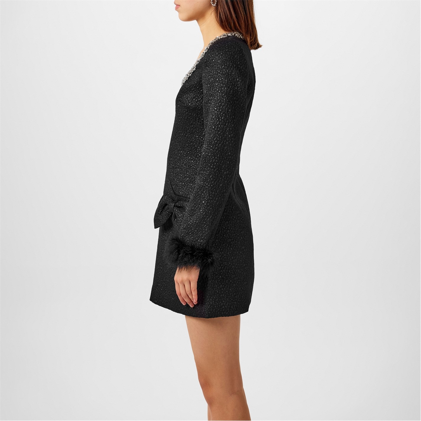 black knitted dress zara Metallic Mini Dress Metallic Backless main image 0