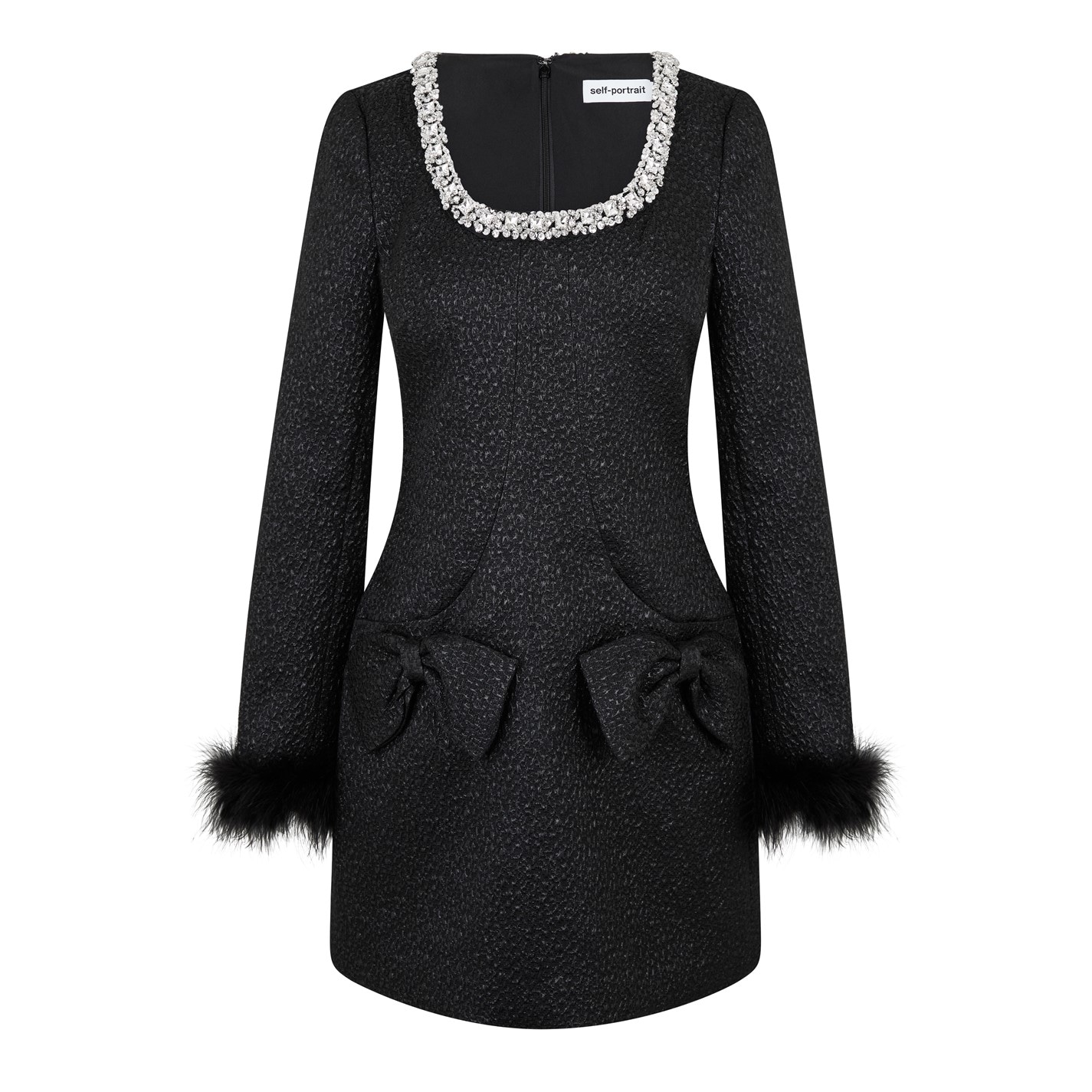 SELF PORTRAIT | Metallic Mini Dress | Women | Black | Flannels Fashion  Ireland