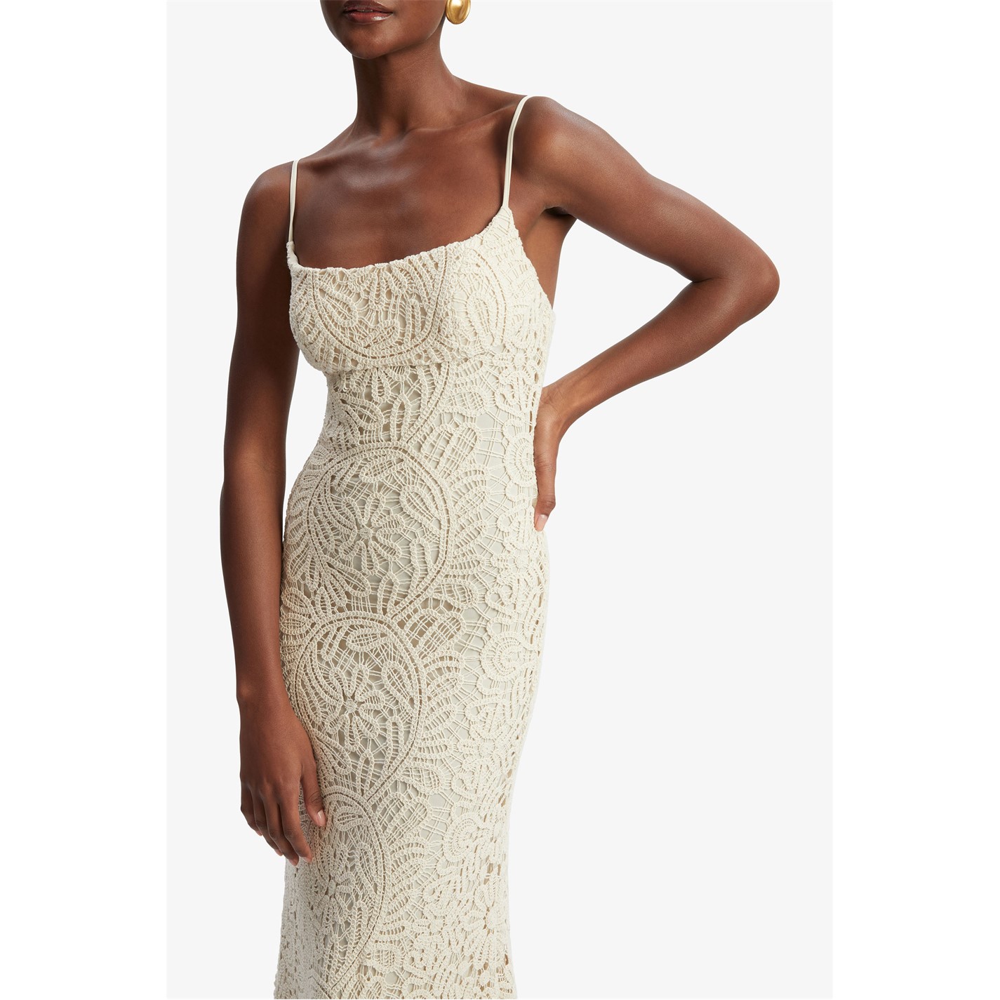 Bardot | Women's Adoni Crochet Midi Bodycon Dress | Women | Light Beige | Flannels Fashion Ireland Bardot | Women's Adoni Crochet Midi Bodycon Dress | Women | Light Beige | Flannels Fashion Ireland