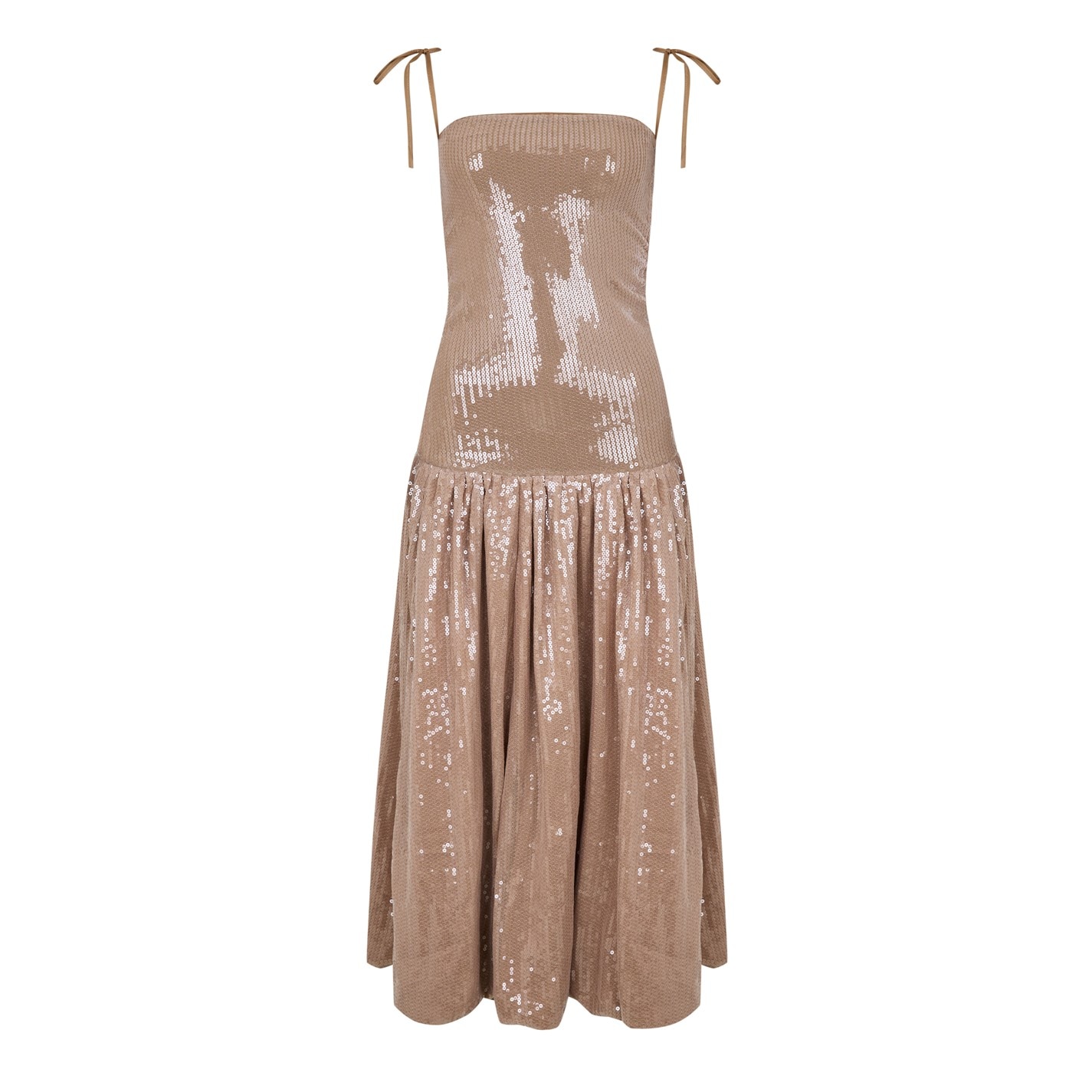 sachin and babi light blue dress PUMI PEPLUM PADDED TOP (CHAMPAGNE)