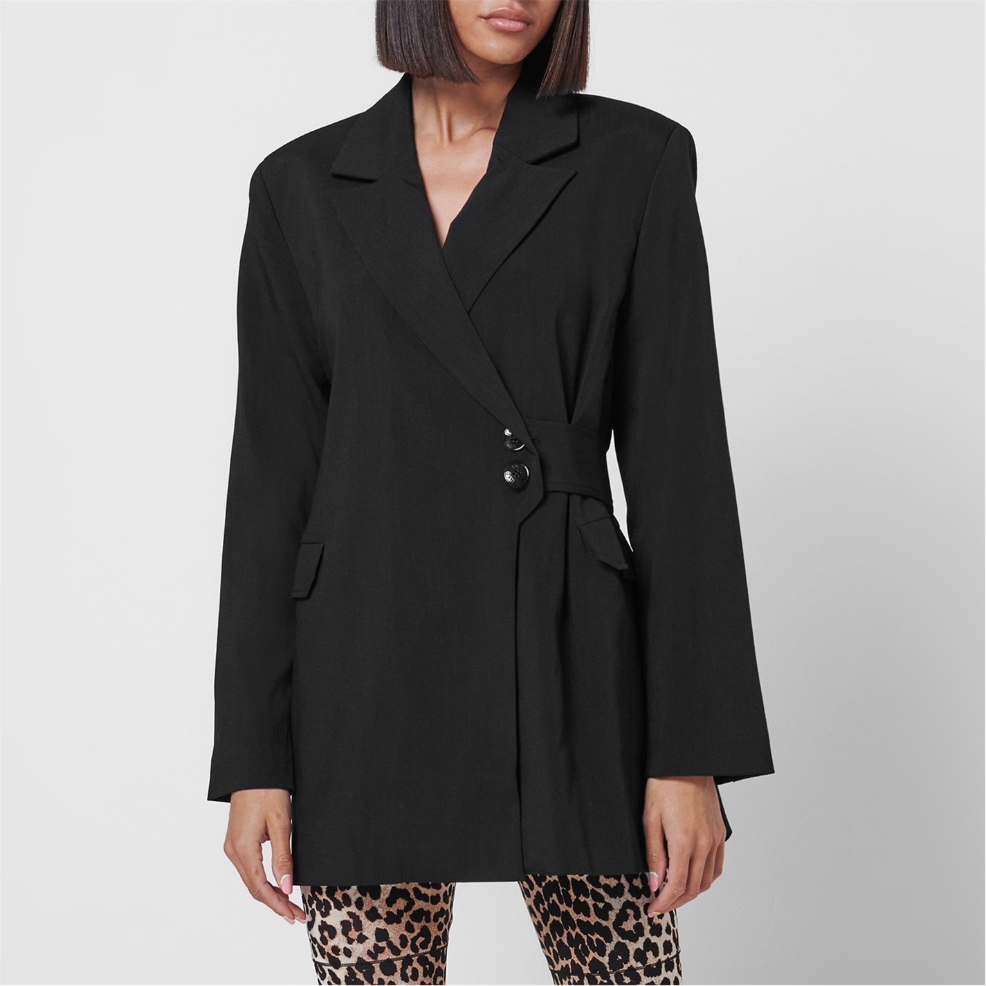 GANNI | Melange Suit Jacket | Women | Blazers | Flannels