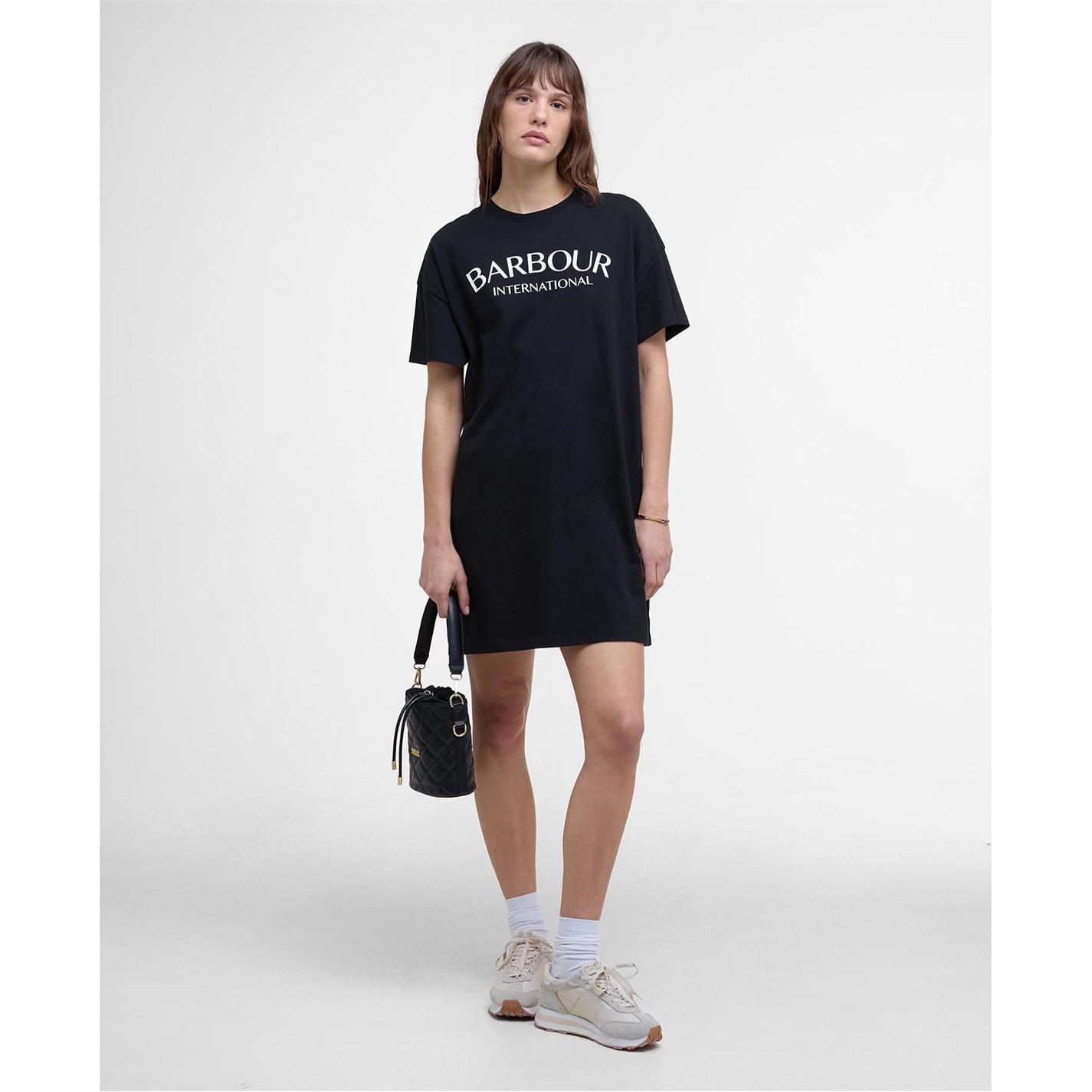 barbour t shirt dress Barbour International | Women's B.Intense Cali T-Shirt Dress | Women |  Black