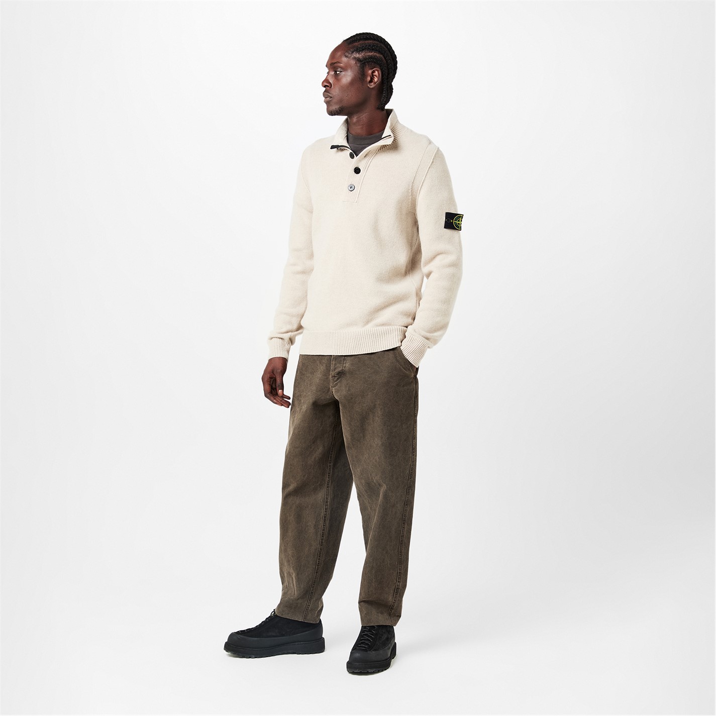 STONE ISLAND | Half-Button Jumper | Men | Knitted T-Shirts