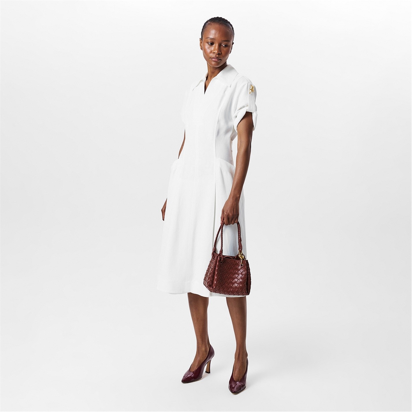 BOTTEGA VENETA Women's Linen A Line Dress BOTTEGA VENETA Women's Linen A Line Dress