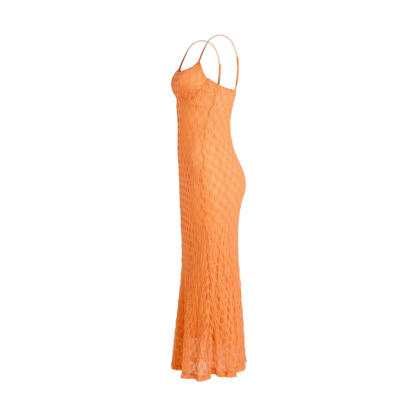 spaghetti strap mesh cross waist bridesmaid dress Romantic Spaghetti Straps Tulle Bridesmaid Dresses with Lace Backless