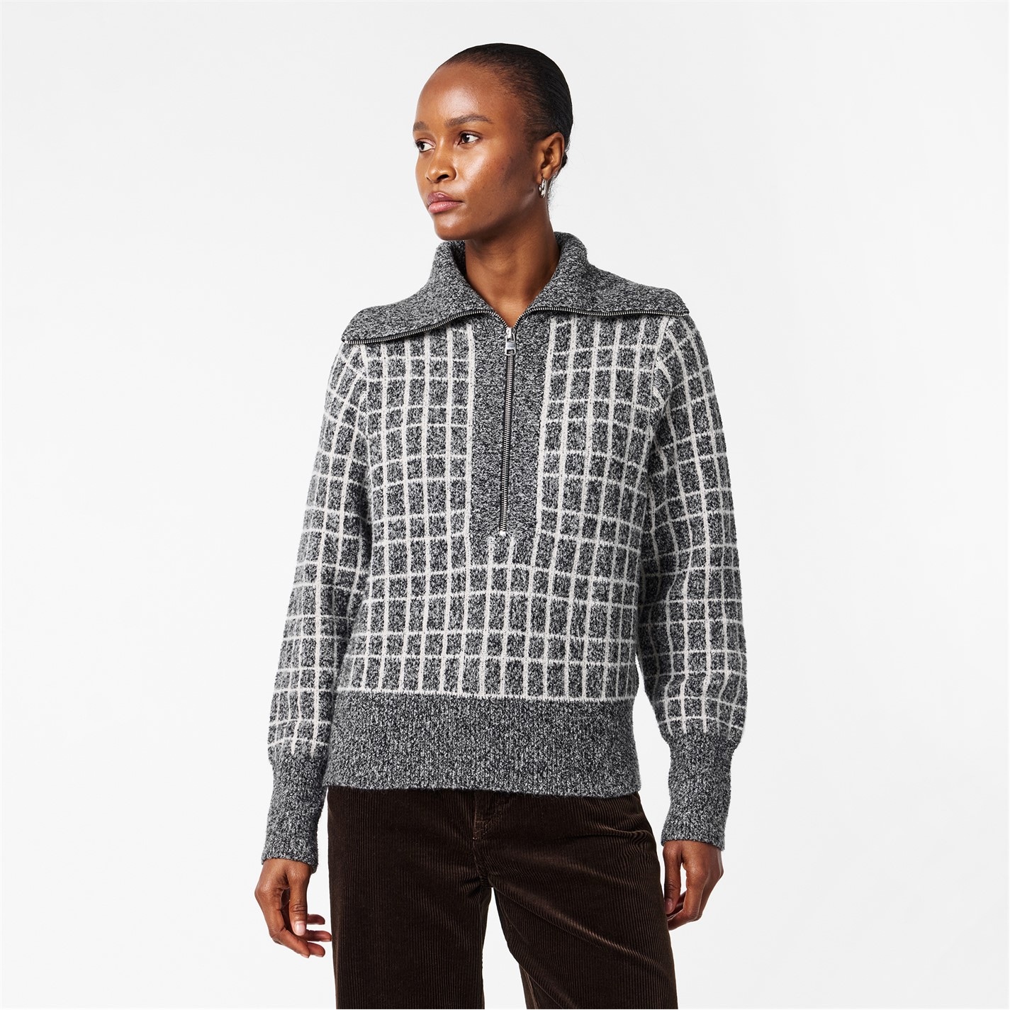 VARLEY | Womens Furley Half-Zip Jumper | Women | Charcoal Marl ...