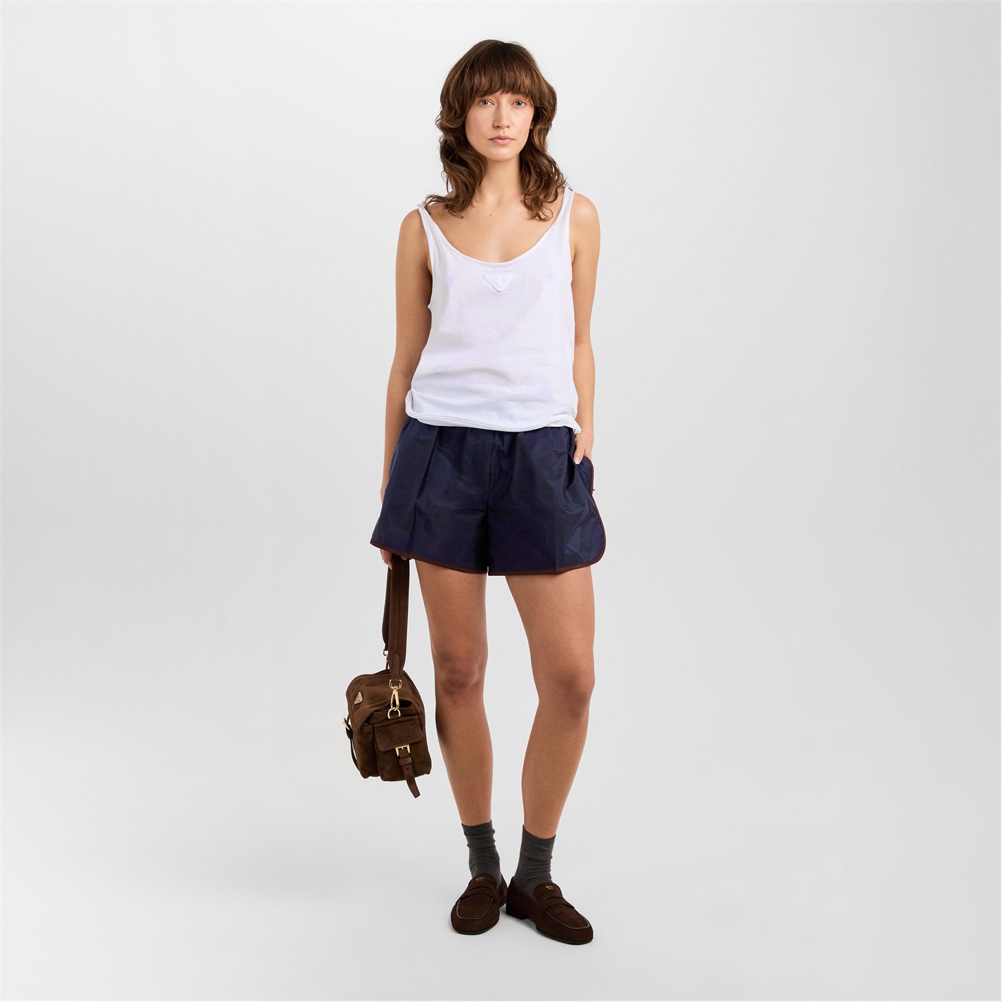 PRADA | Women's Chino Shorts | Women | Royal Granato | Flannels