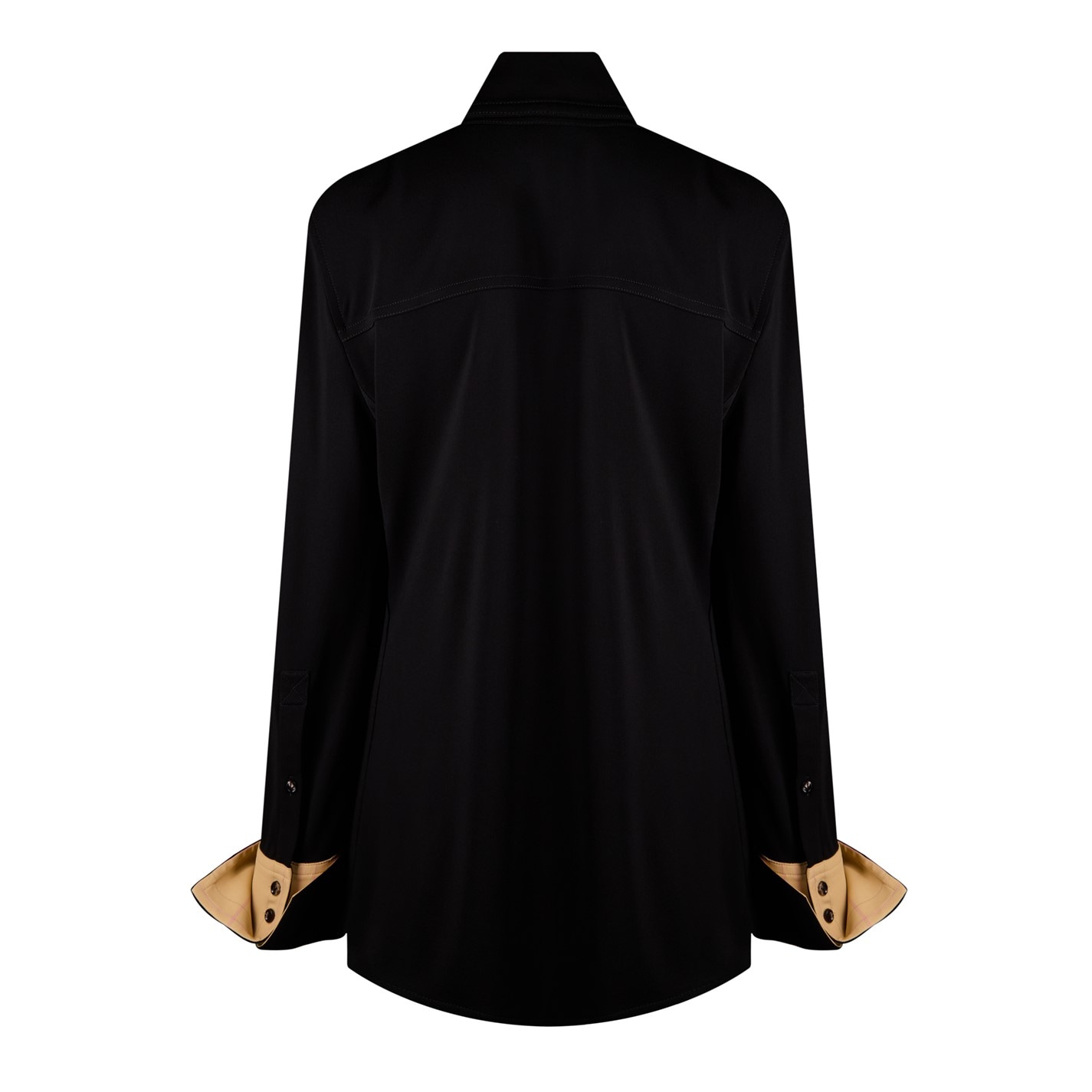 BOTTEGA VENETA | Matt Fluid Viscose Jersey Shirt | Women | Black 