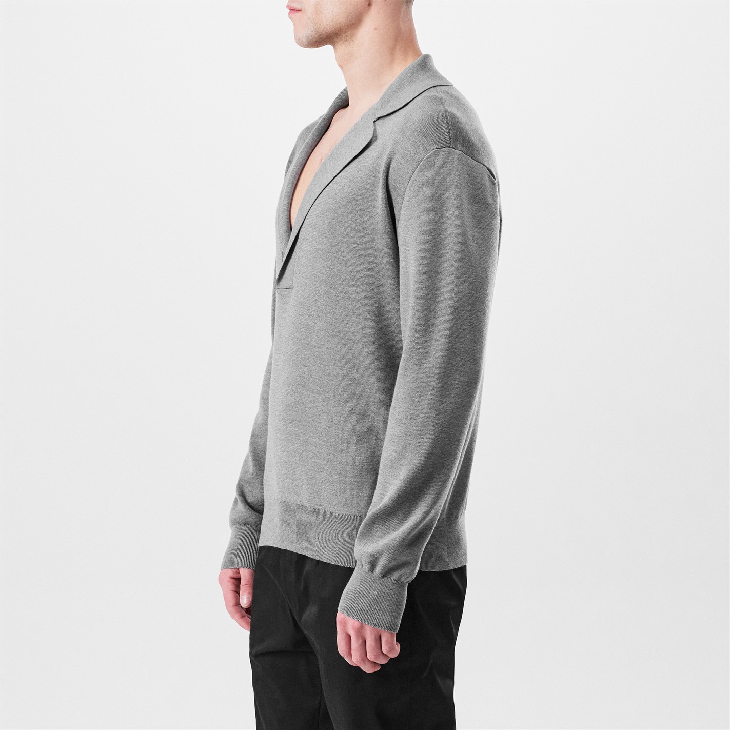 DOLCE AND GABBANA | Wool V-Neck Sweater With Dg Embroidery | Men