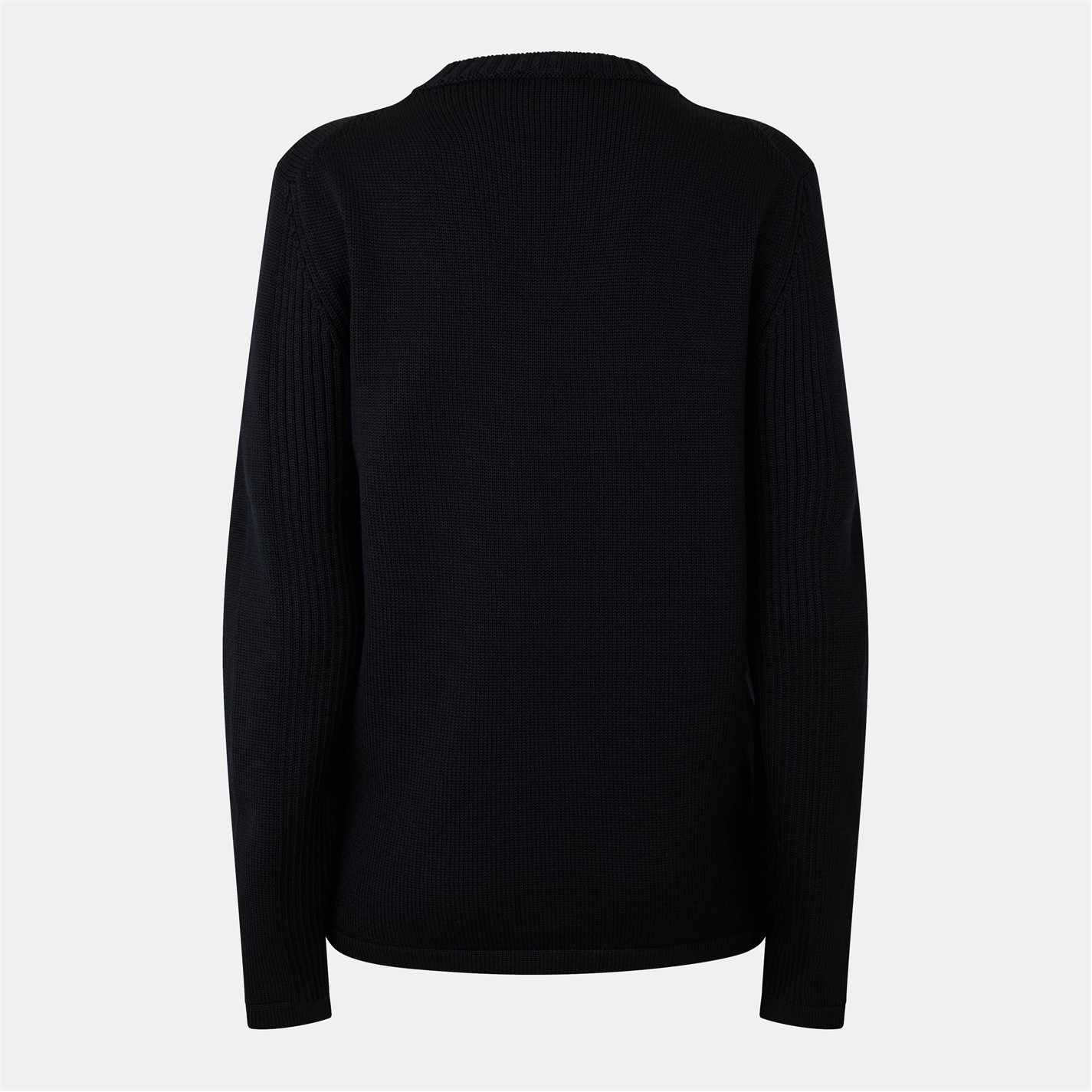 PRADA | Crewneck Wool Jumper | Men | Black | Flannels Fashion Ireland