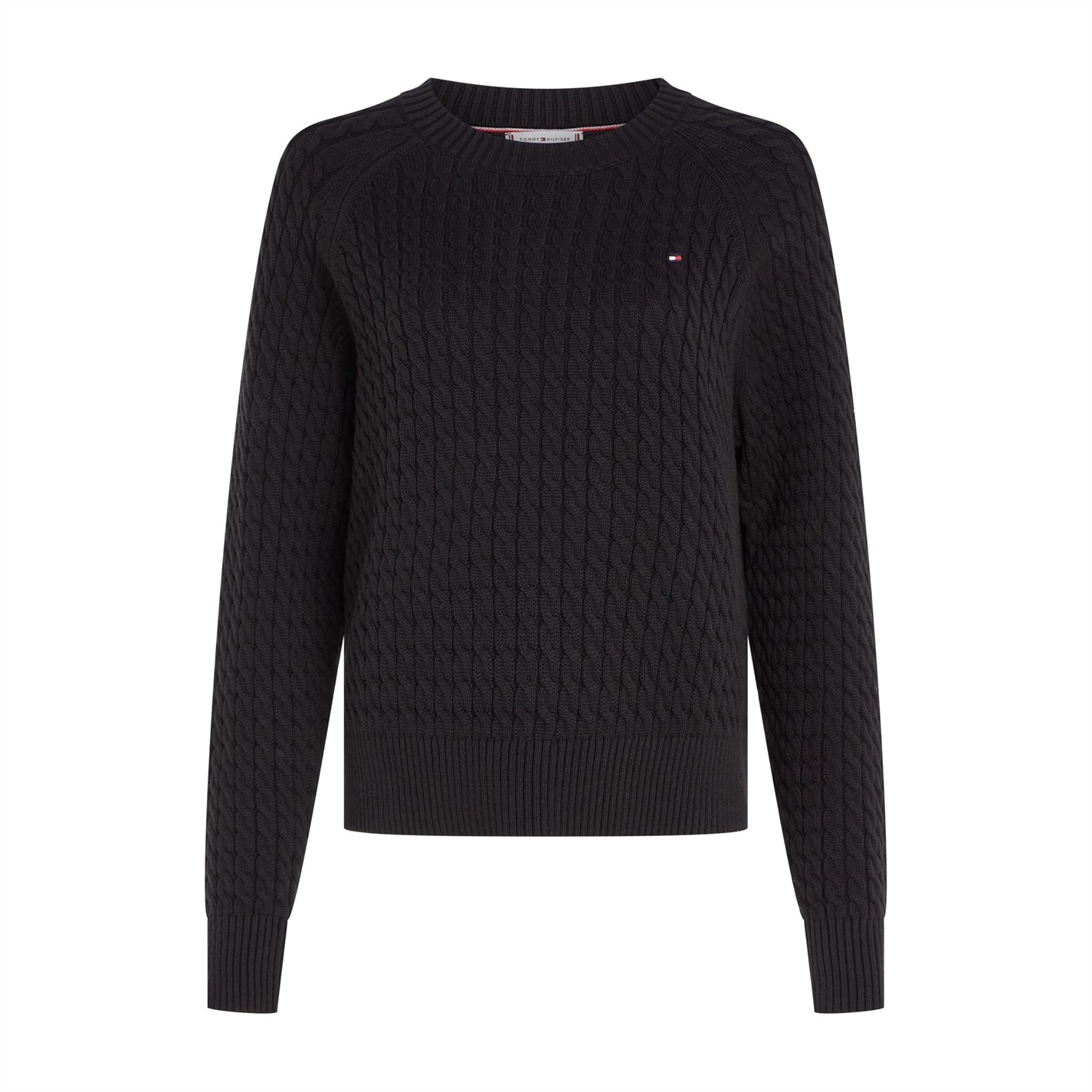 Tommy Hilfiger High-neck cotton knit sweater, men's size L cotton gray type Vintage Second Hand