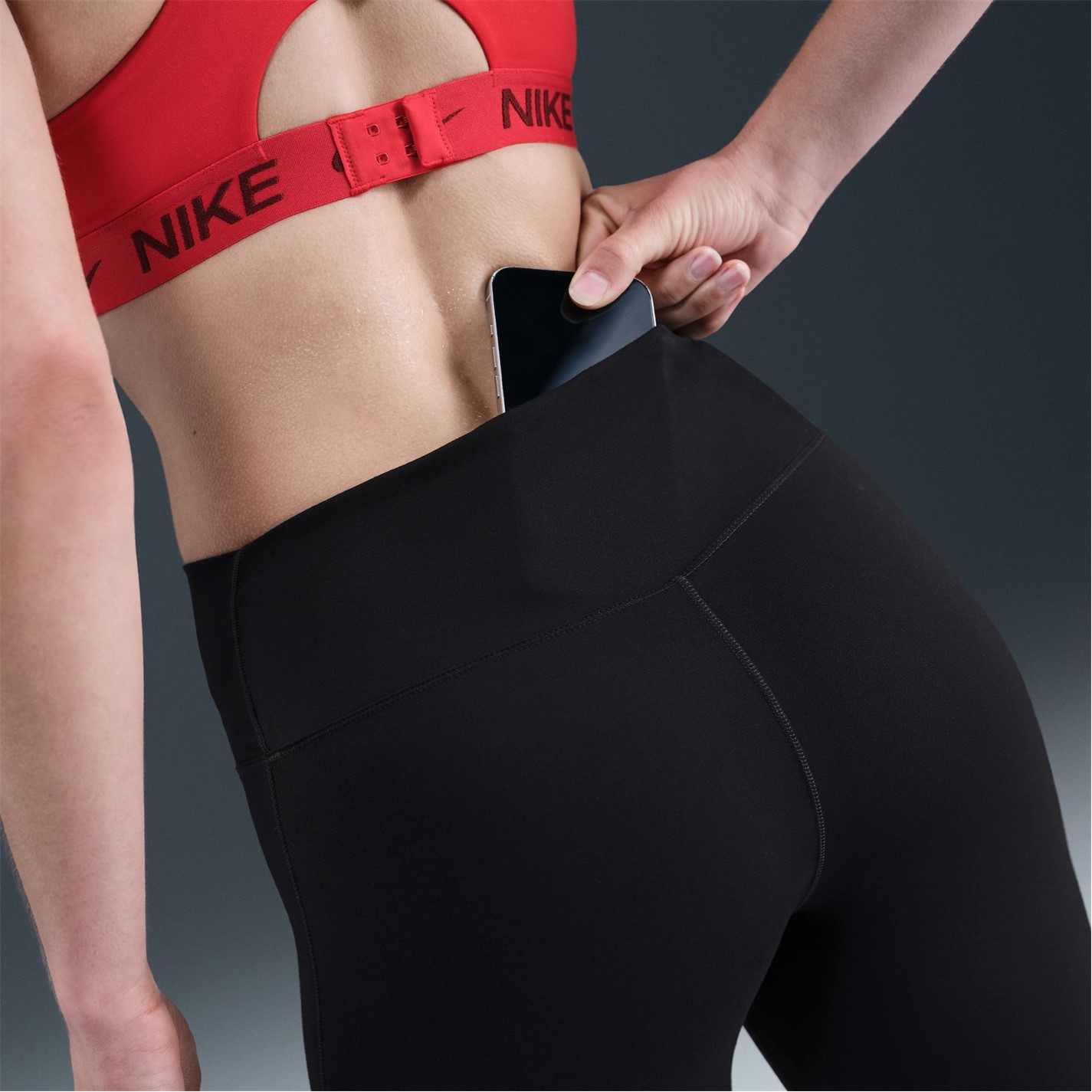 nike swoosh high waisted leggings