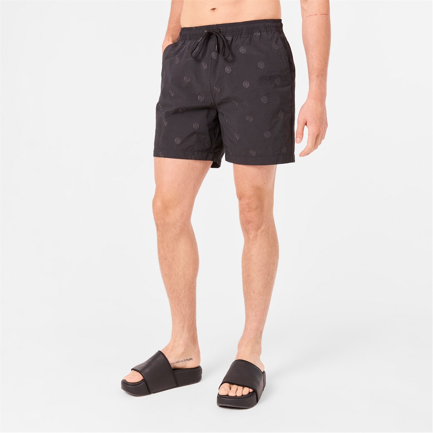 BOSS | Men's Jean 01 Denim-Inspired Quick-Drying Swim Shorts | Men ...
