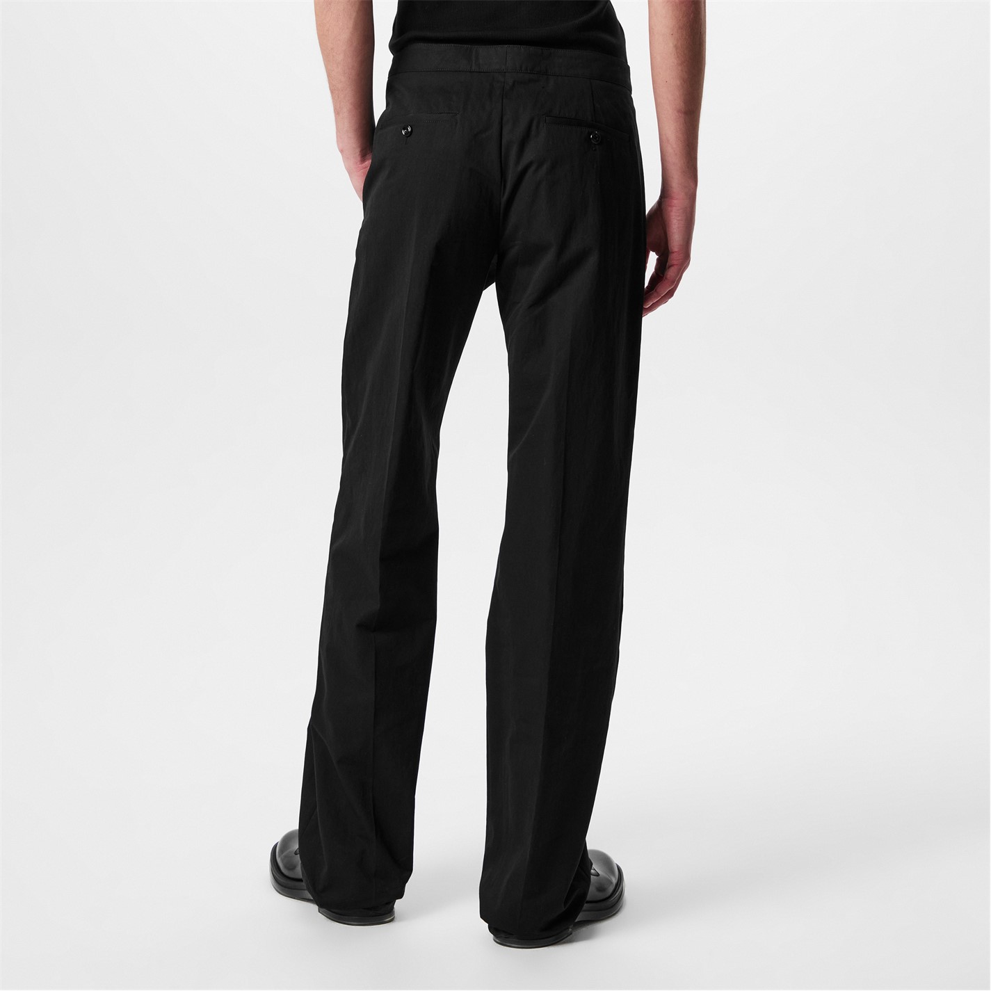 ALEXANDER MCQUEEN | Men's Buckle Tapered Trousers | Men | Black ...