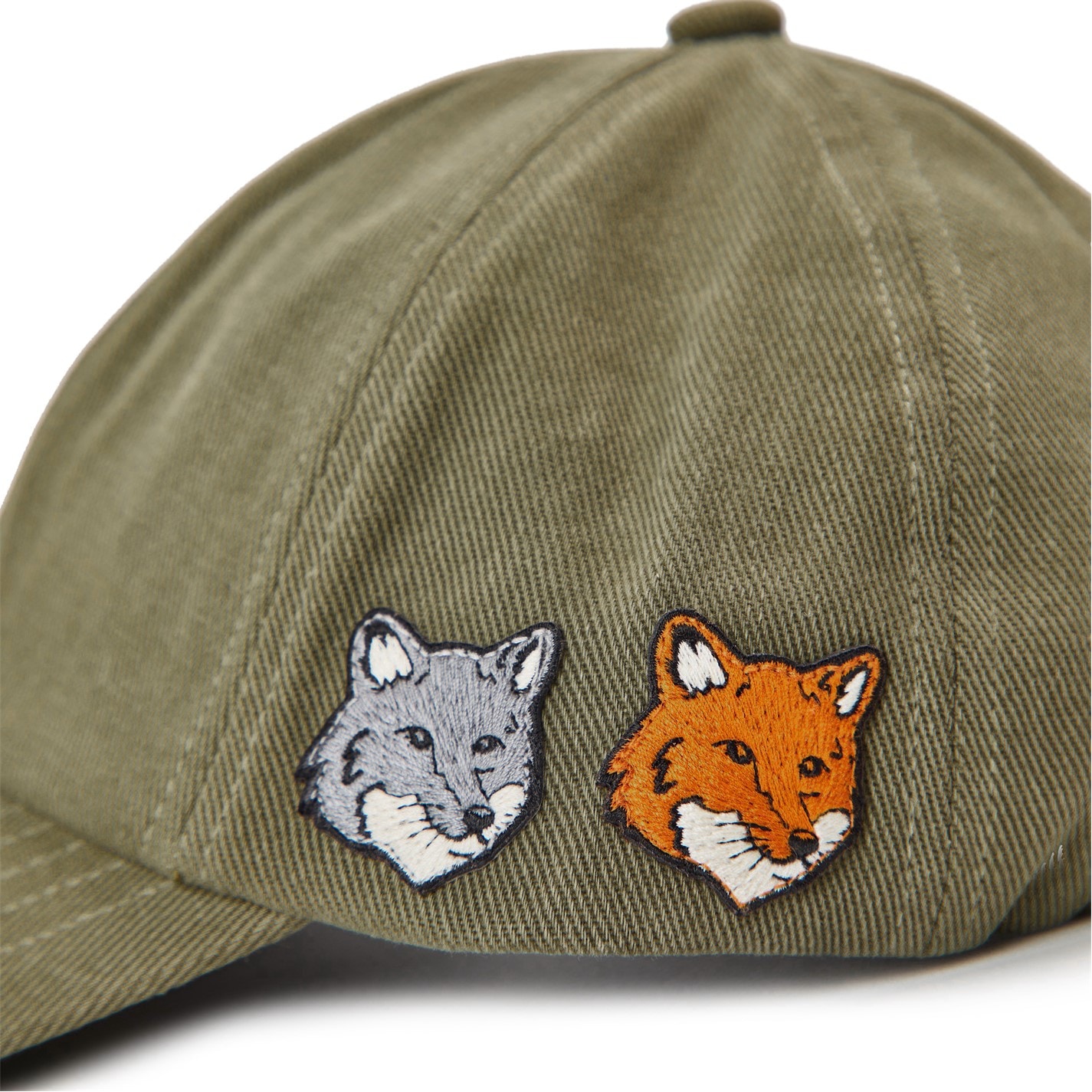 MAISON KITSUNE | Men's Double Fox Head Fade Baseball Cap | Men