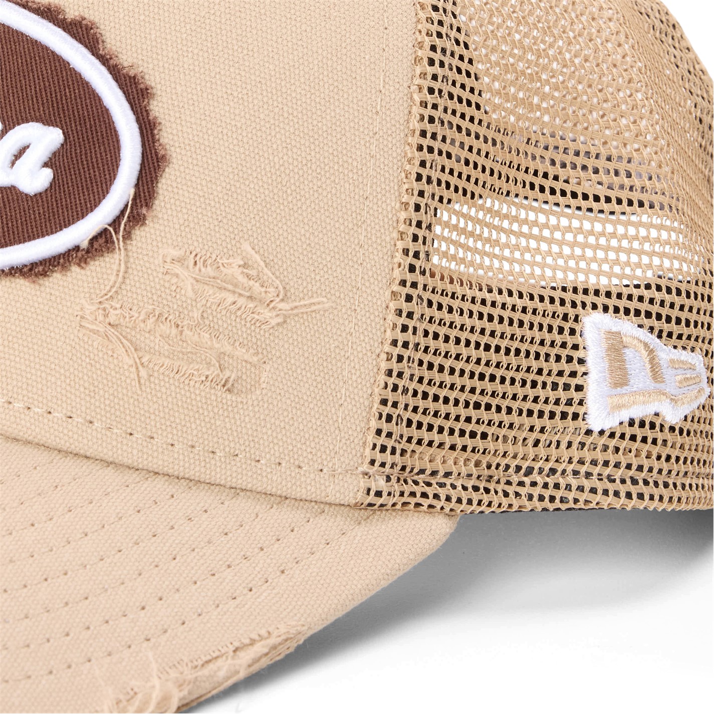 NEW ERA | Distressed Patch Adjustable Trucker Cap | Men | Baseball Caps ...