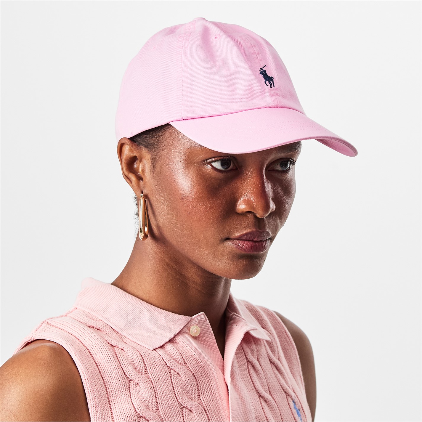 POLO RALPH LAUREN | Cotton Chino Pony Baseball Cap | Women