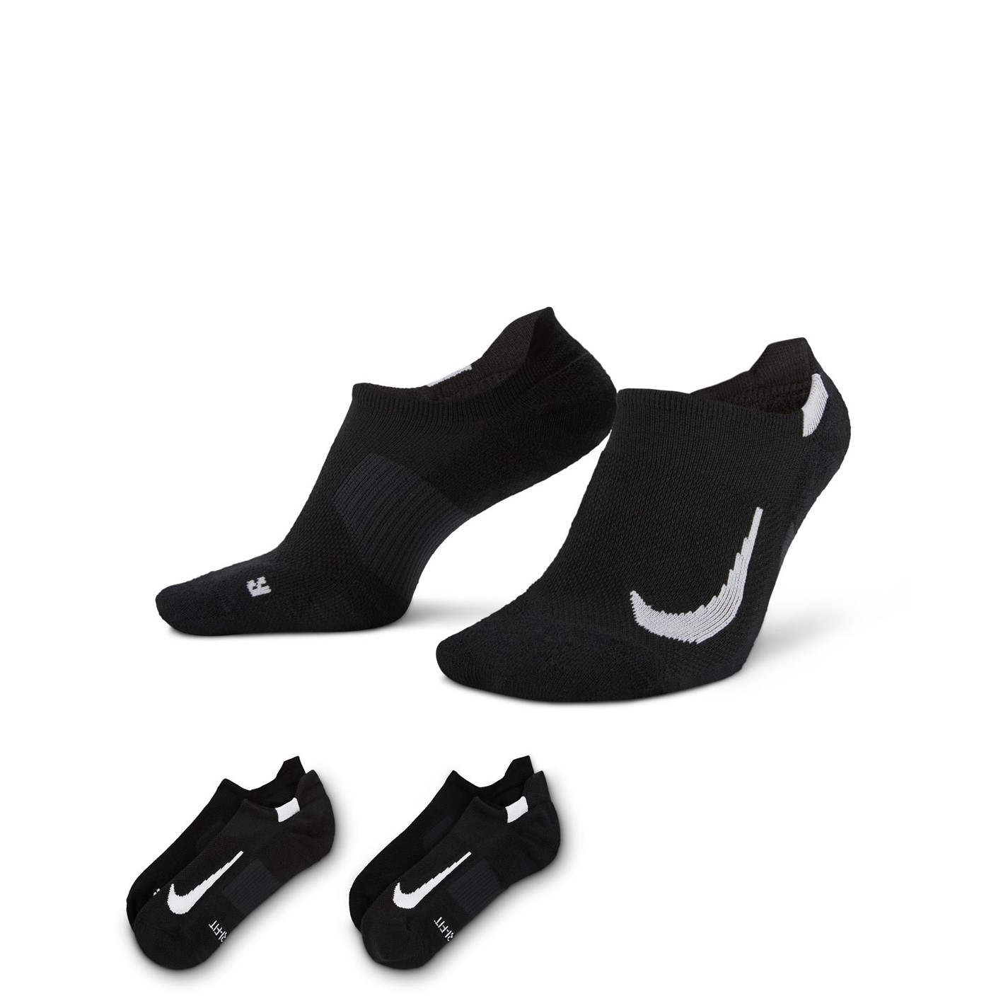 men's nike black no show socks