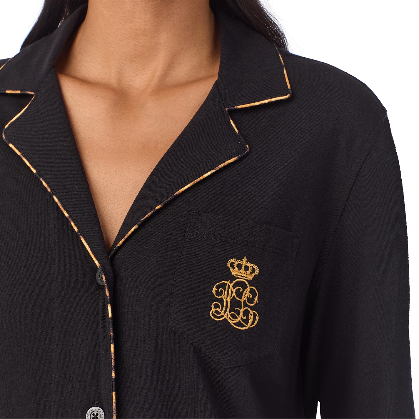 Lauren by Ralph Lauren Knit Pyjama Set Women Long Sleeve Pyjama