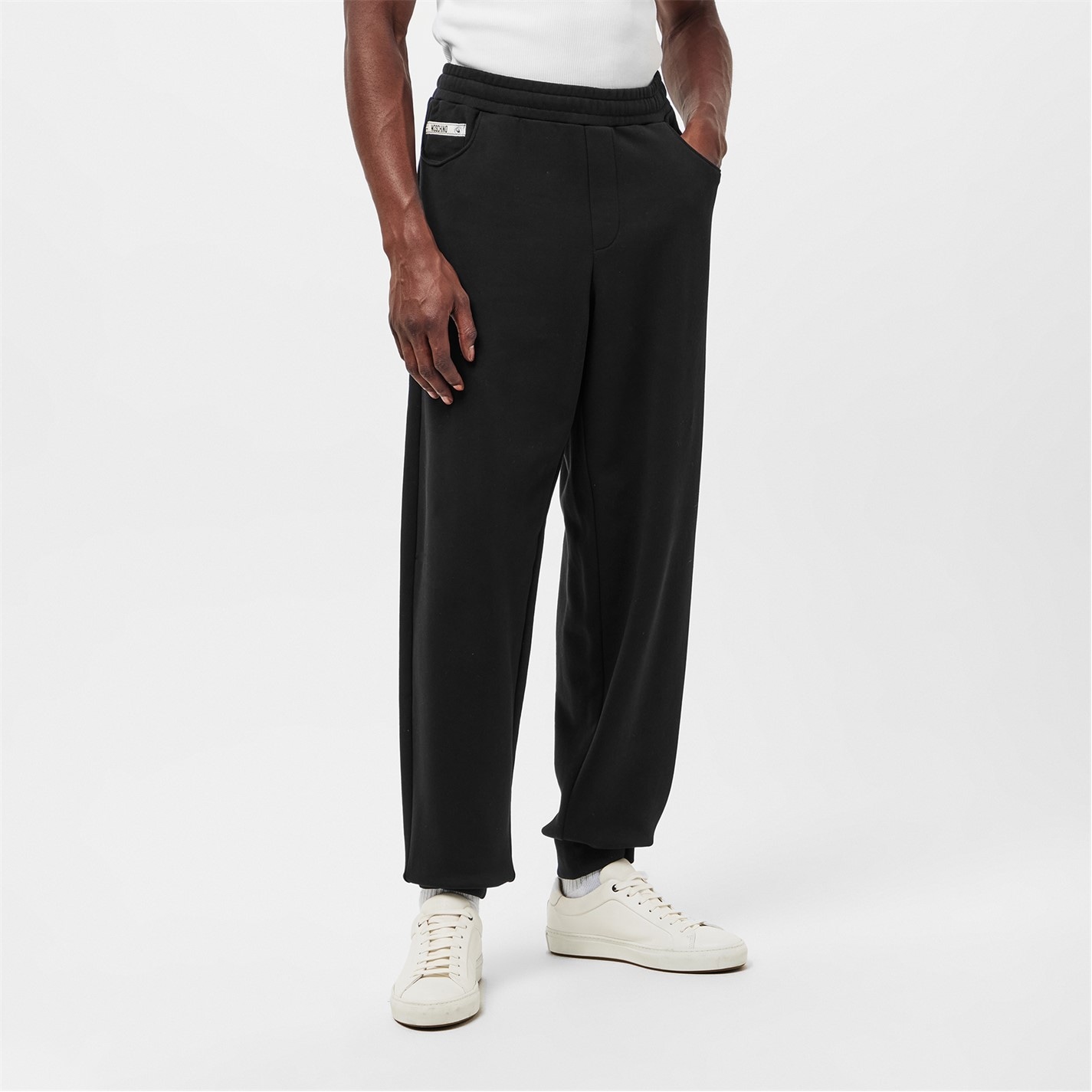 Joggers Moschino Tape Logo - Bleu Marine - Taille XL - Neuf Avec étiquettes