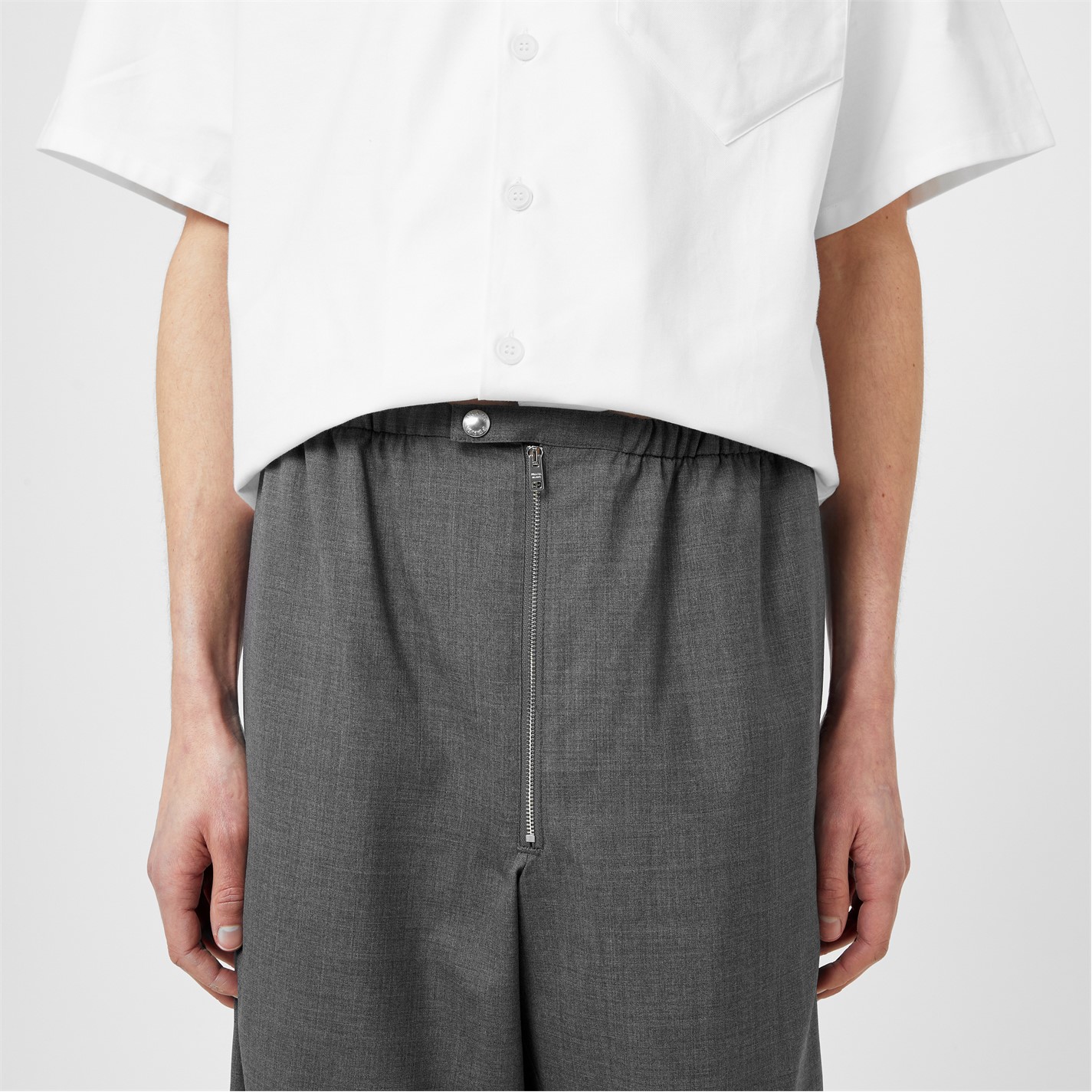 PRADA | Panama Tailored Trousers | Men | Grey | Flannels Fashion