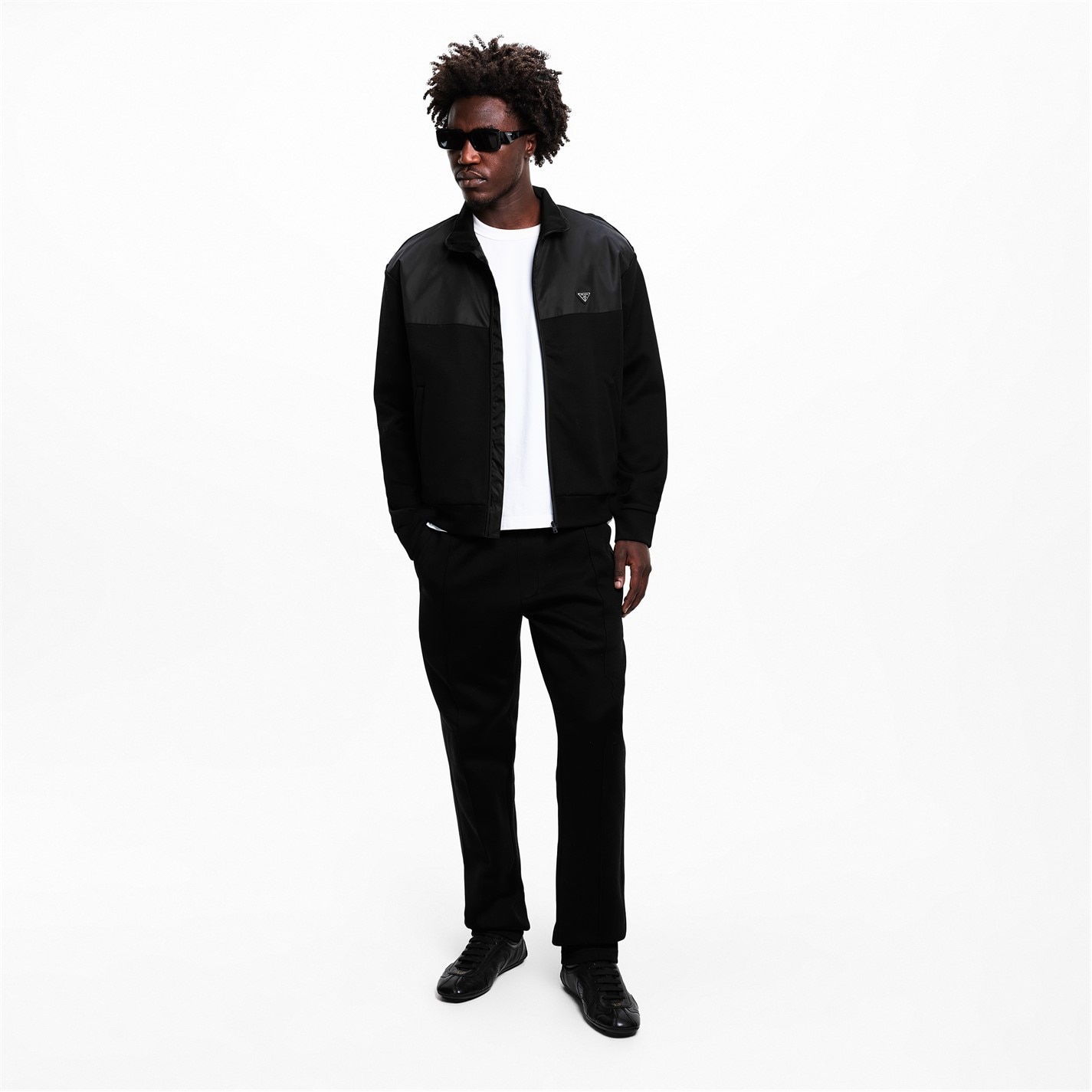 PRADA | Men's Hybrid Open Hem Woven Tracksuit Joggers | Men