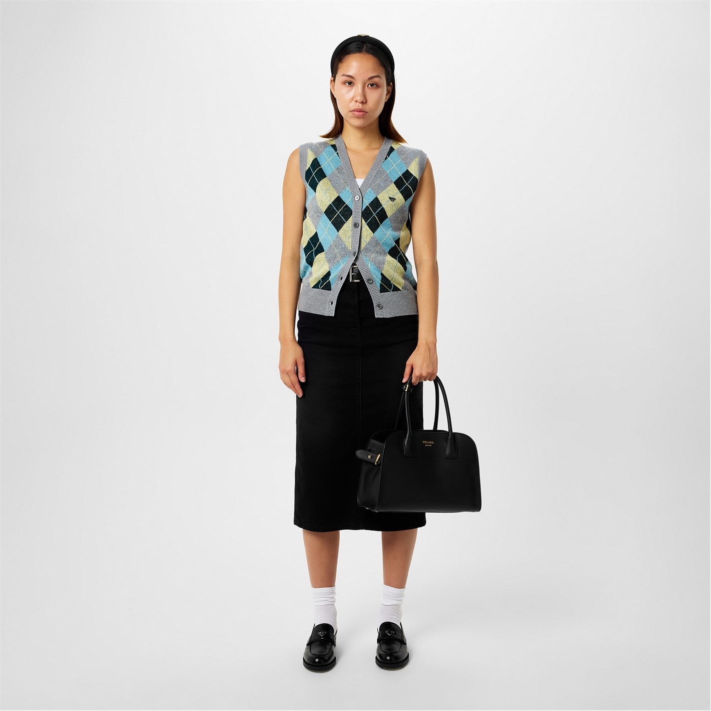PRADA | Button-Up Vest | Women | Grigio | Flannels Fashion Ireland
