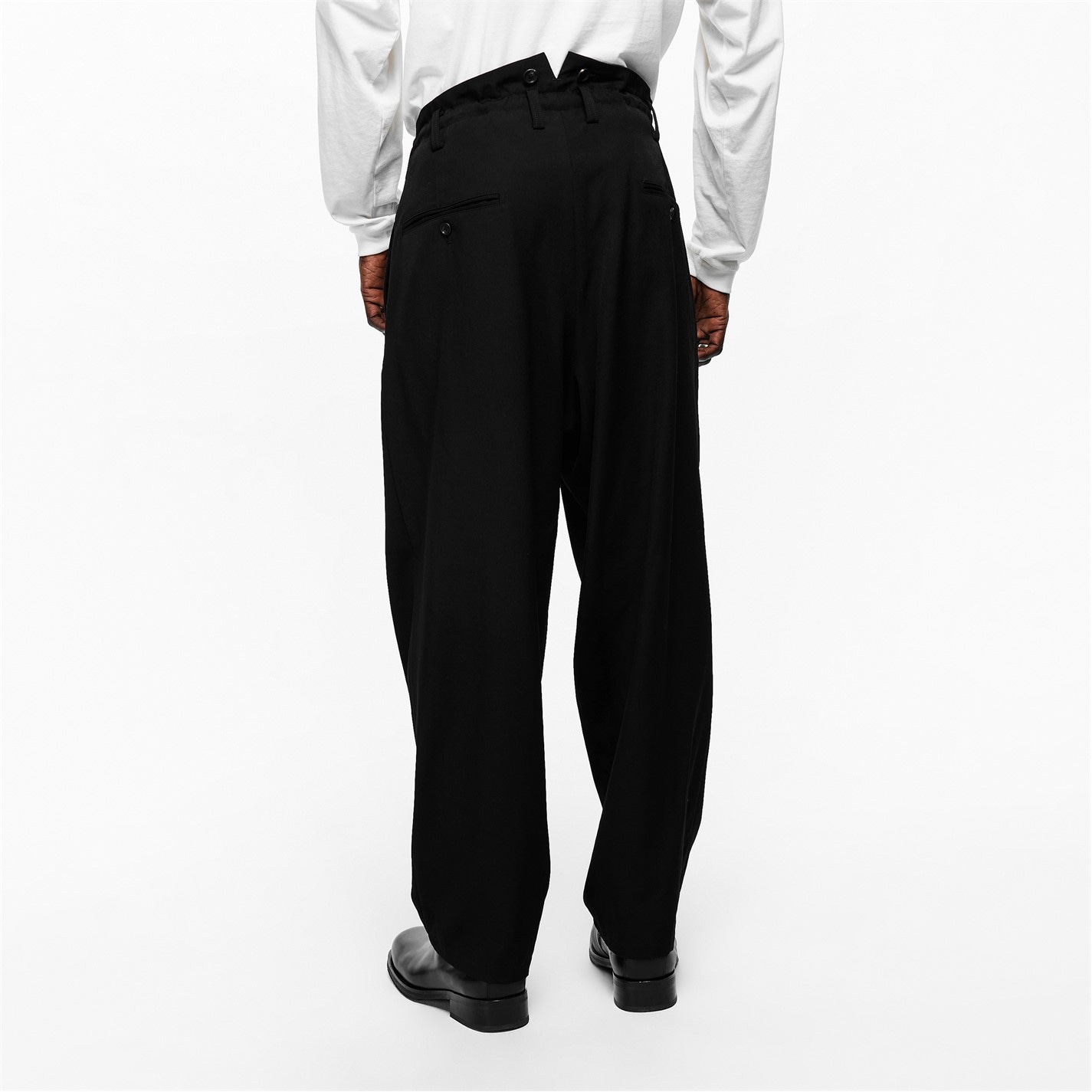 YOHJI YAMAMOTO | Men's Straight Leg Trousers | Men | Black