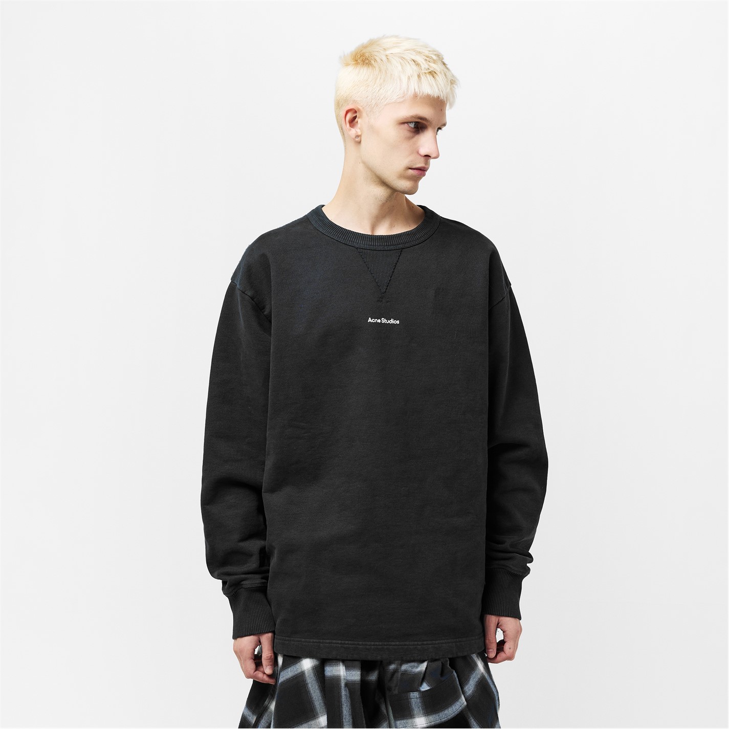 ACNE STUDIOS | Crewneck Sweatshirt | Men | Black 900 | Flannels