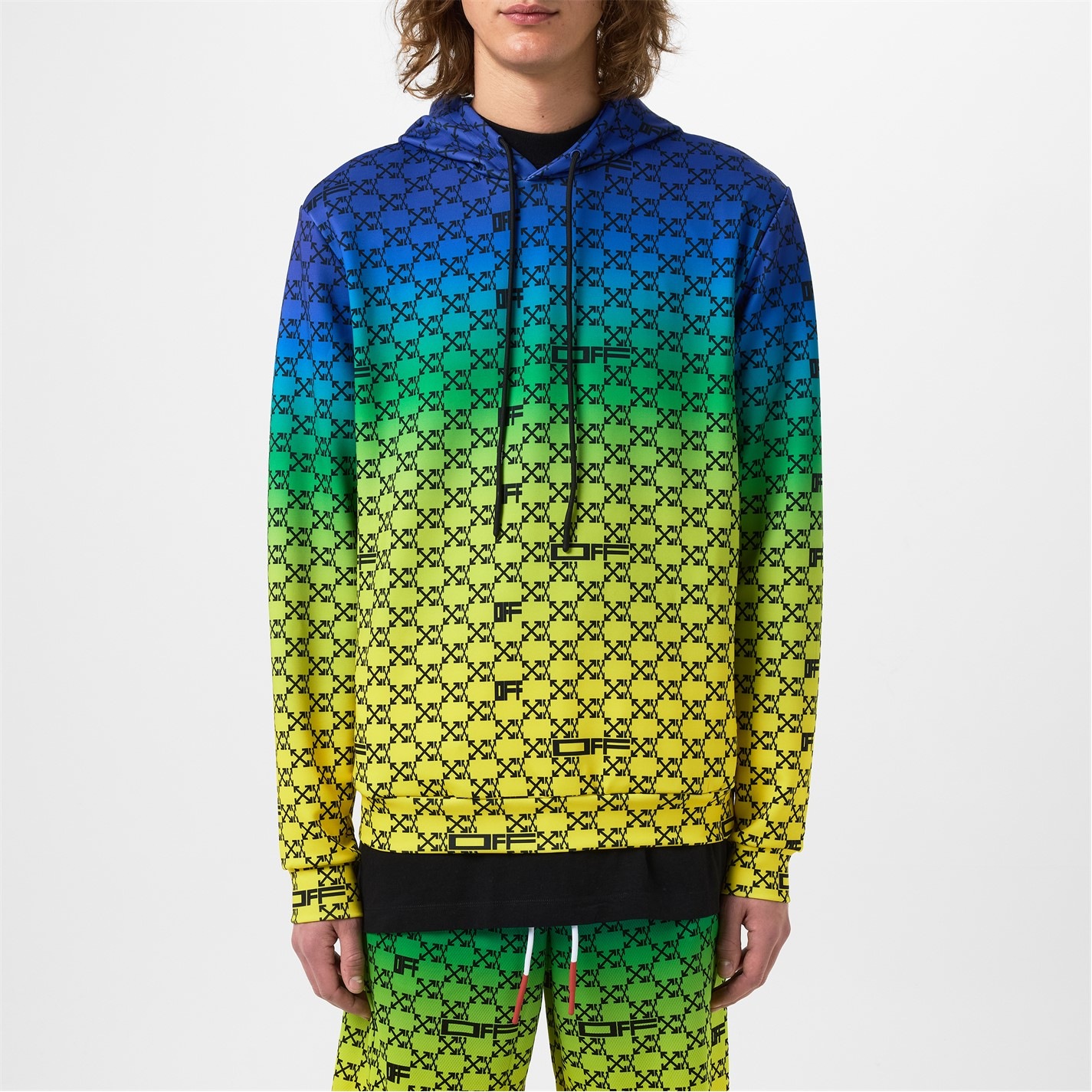 OFF WHITE | Athl Monogram Hoodie | Men | Multicolor | Flannels