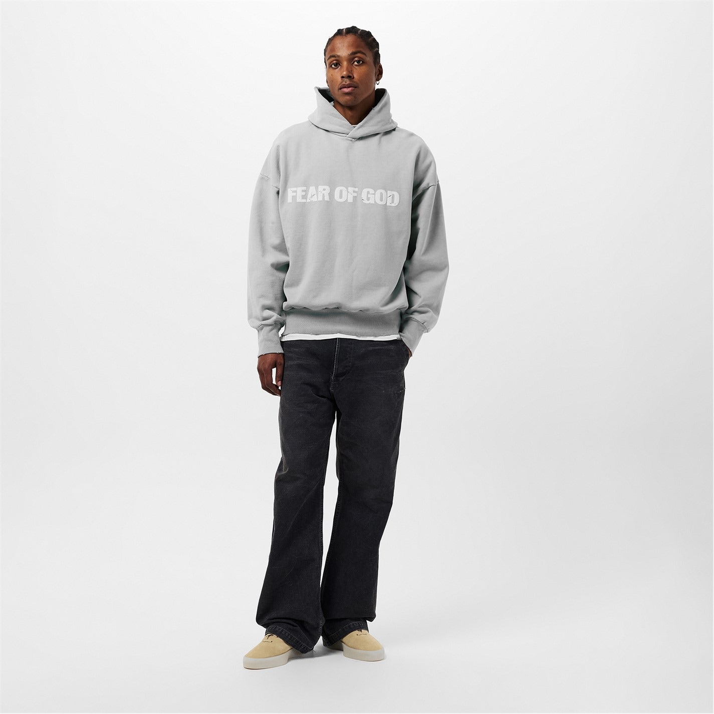 FEAR OF GOD | Men's Heaven Pull Over Relaxed Fit Hoodie | Men