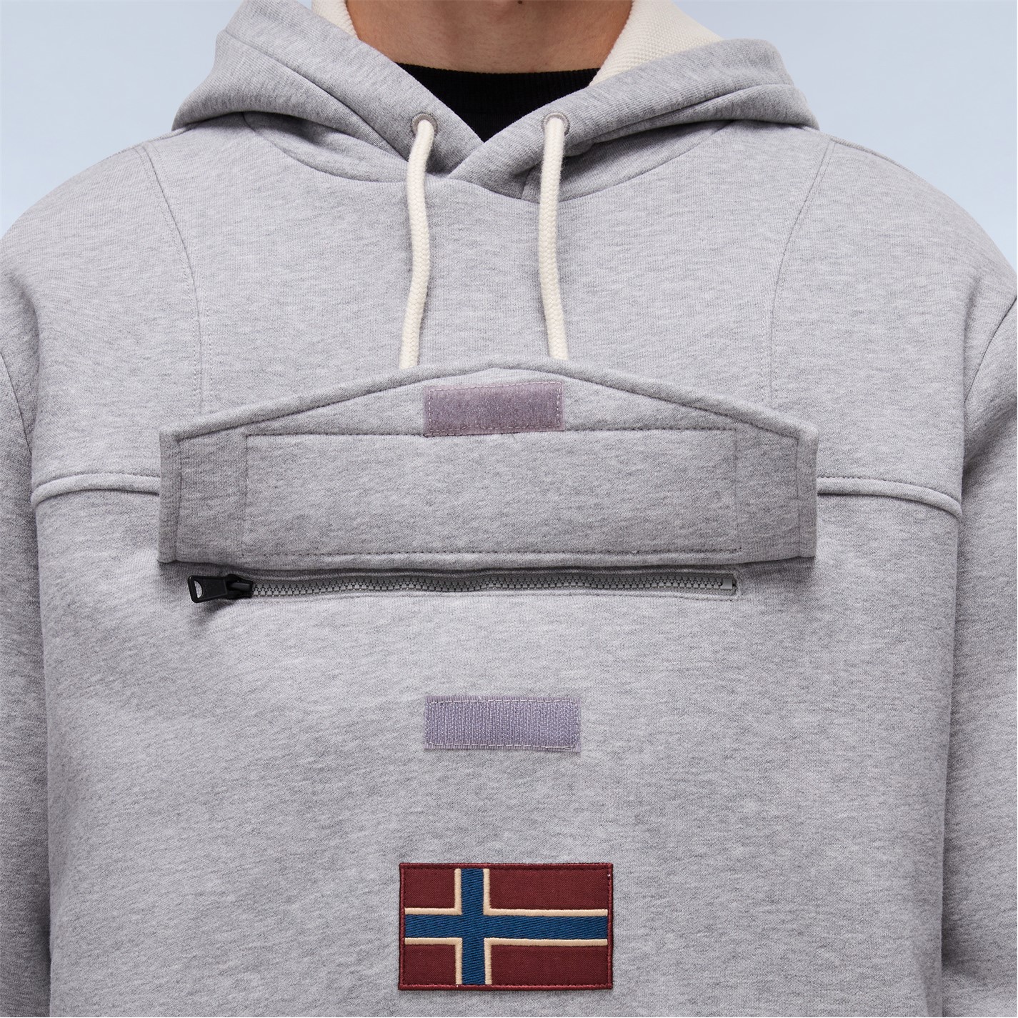 Napapijri Burgee Hoodie Fleece Polaire à Capuche Enfant 12 Ans - 100% Polyester Recyclé Bleu Marine