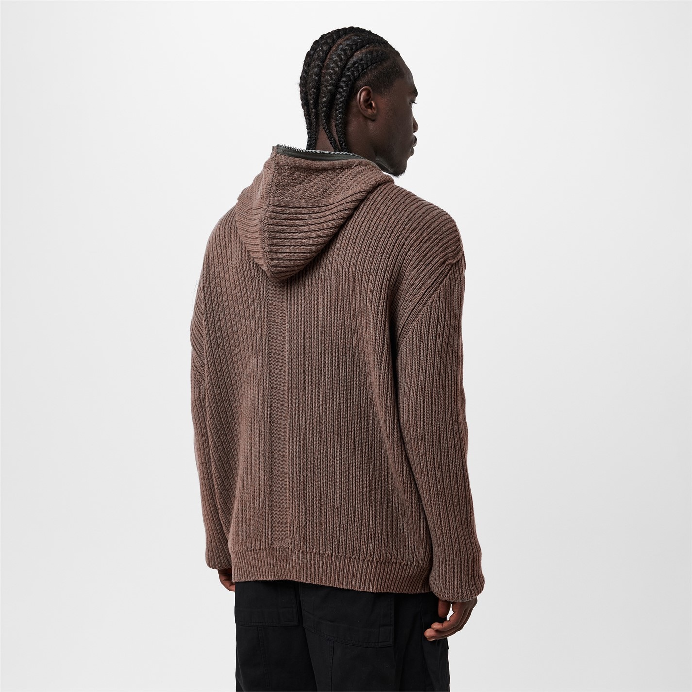 RICK OWENS | Men's Asymmetric Zip Hoodie | Men | Dust 34
