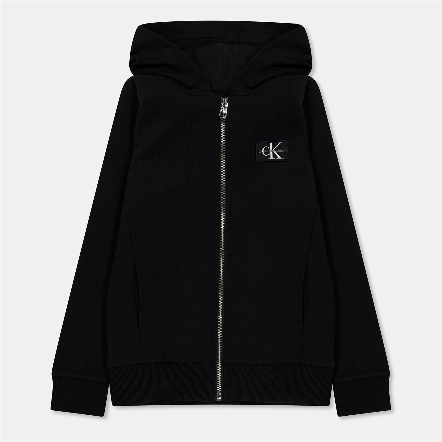 Kids Full Zip Hoodie- Carbon Black